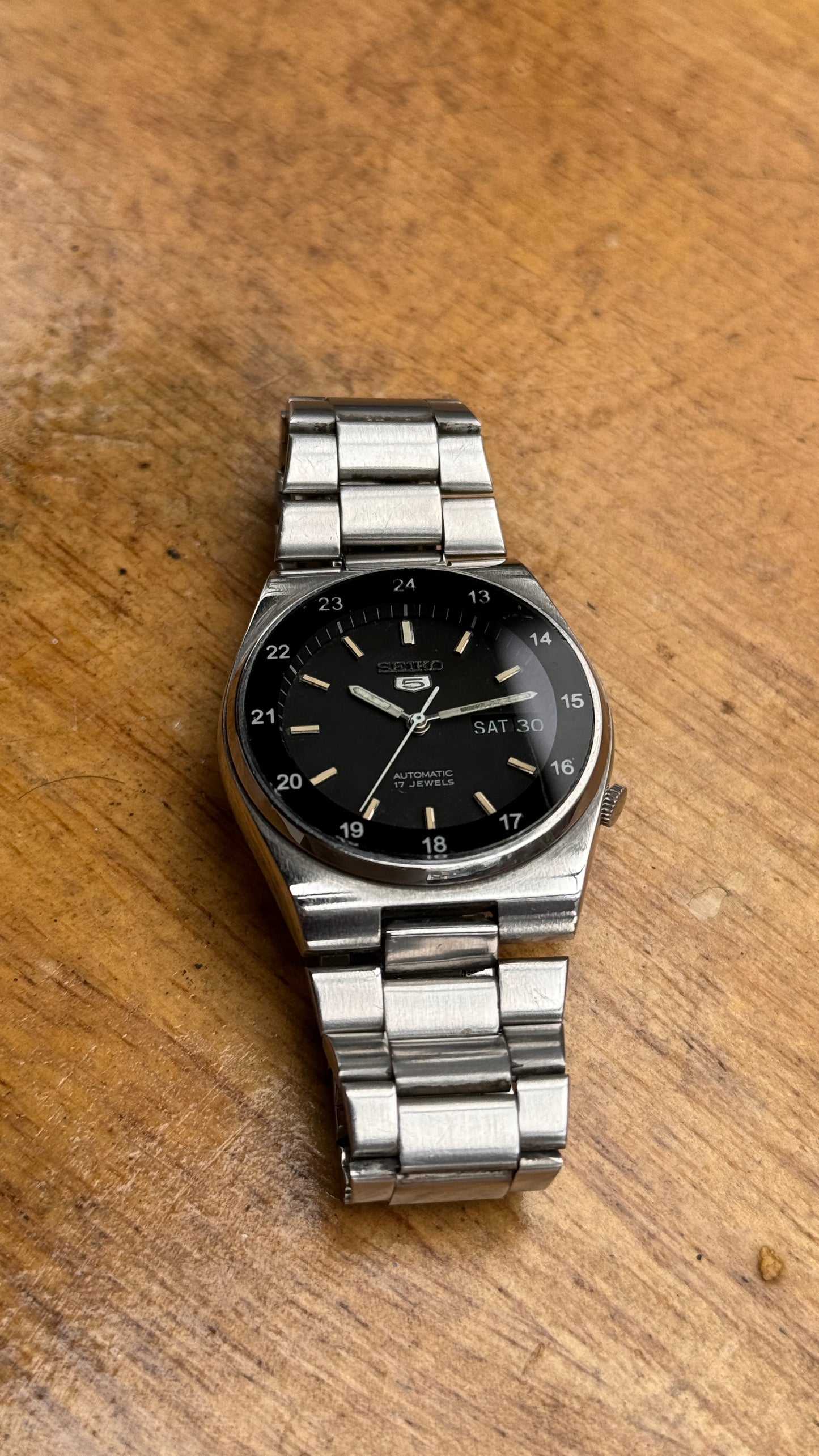 Pre Owned Vintage Seiko 5 Railway Time Automatic