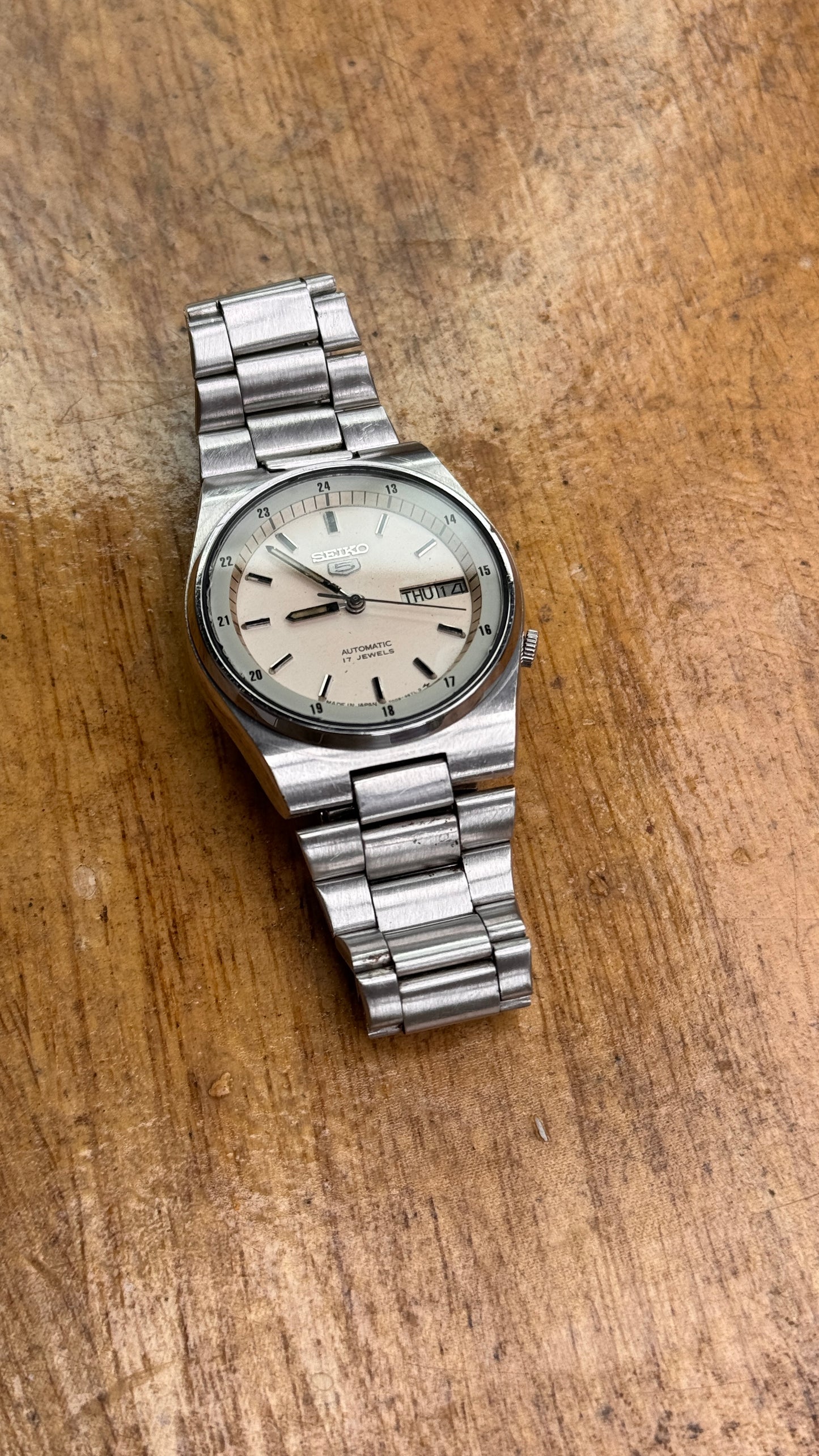 Pre Owned Vintage Seiko 5 Railway Time