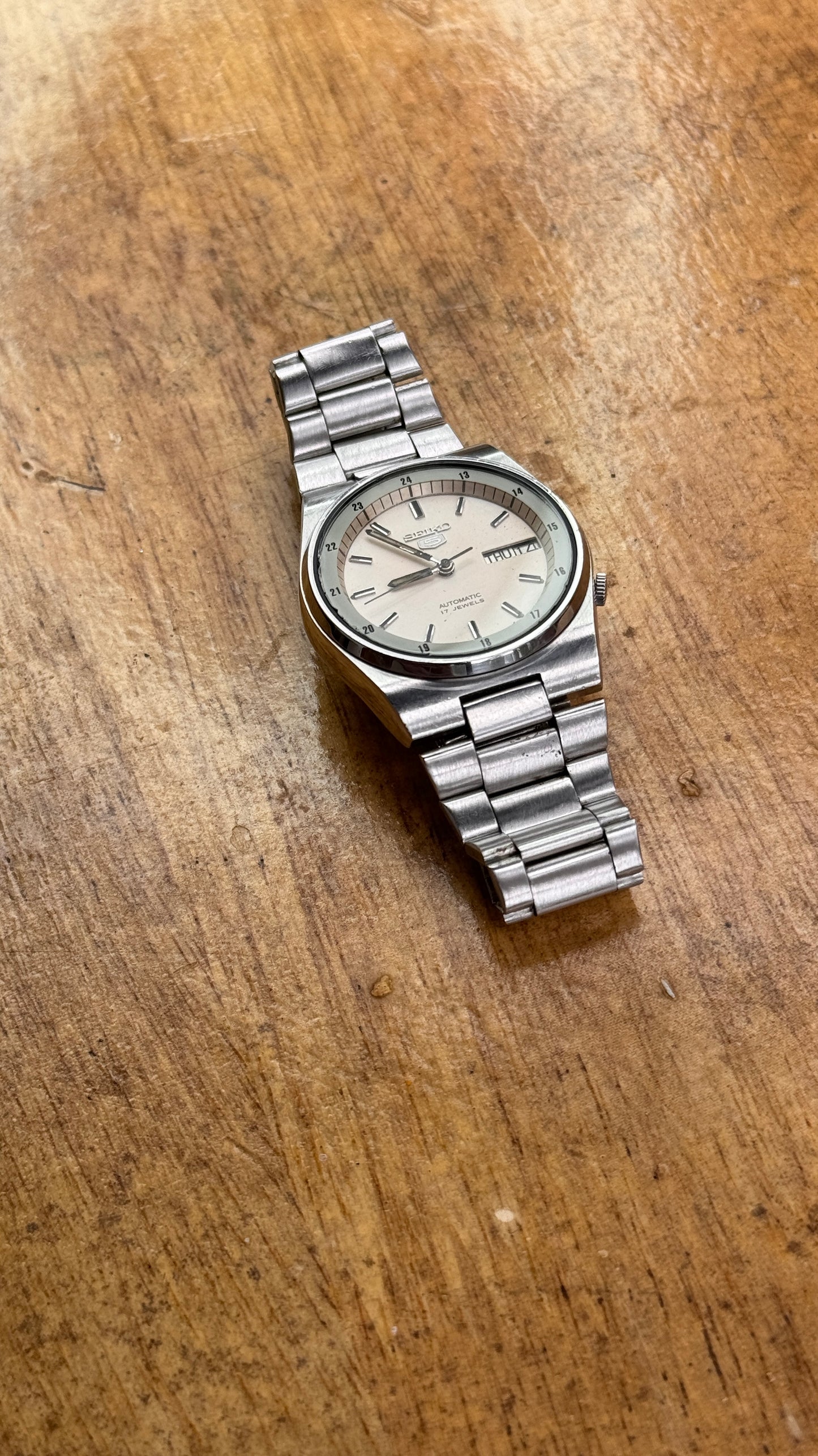 Pre Owned Vintage Seiko 5 Railway Time