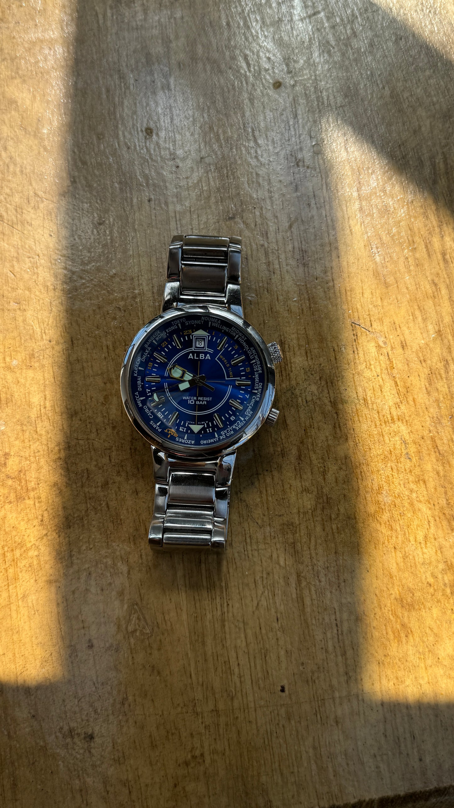Pre Owned Alba Wold Timer Watch