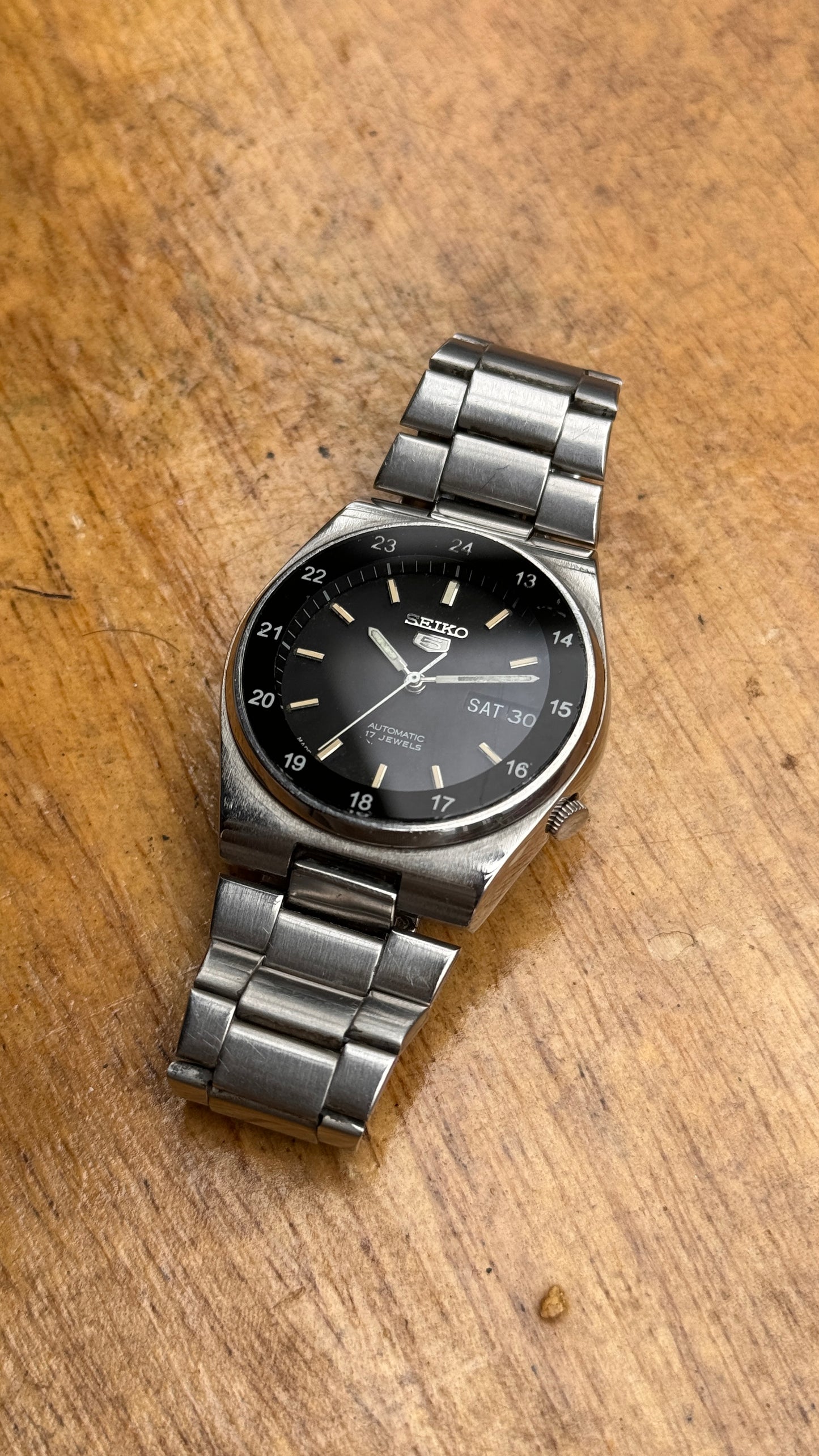 Pre Owned Vintage Seiko 5 Railway Time Automatic