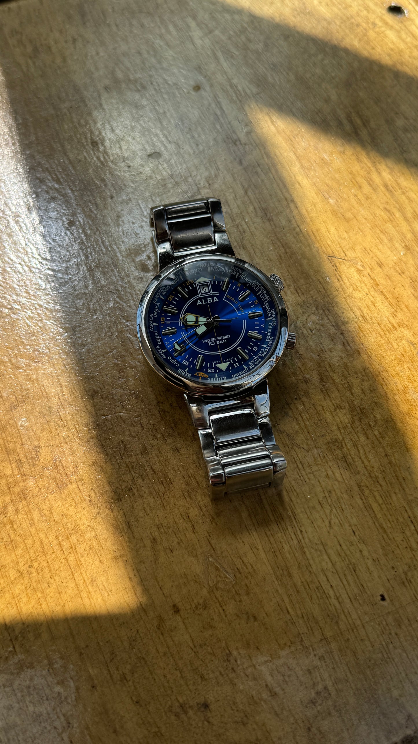 Pre Owned Alba Wold Timer Watch