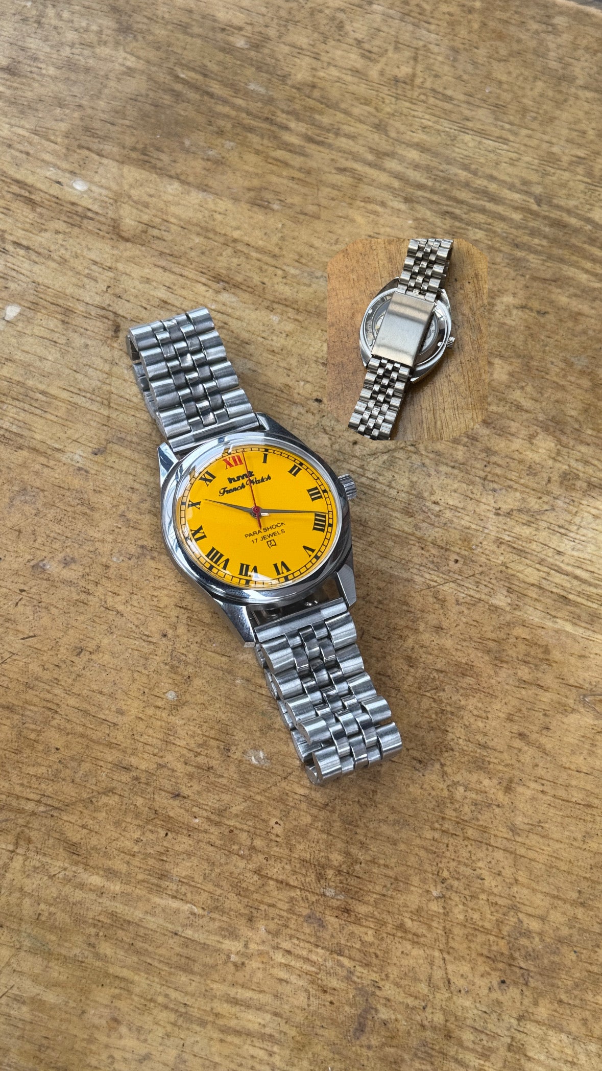 Pre Owned Vintage HMT French Watch - 1980s - Restored