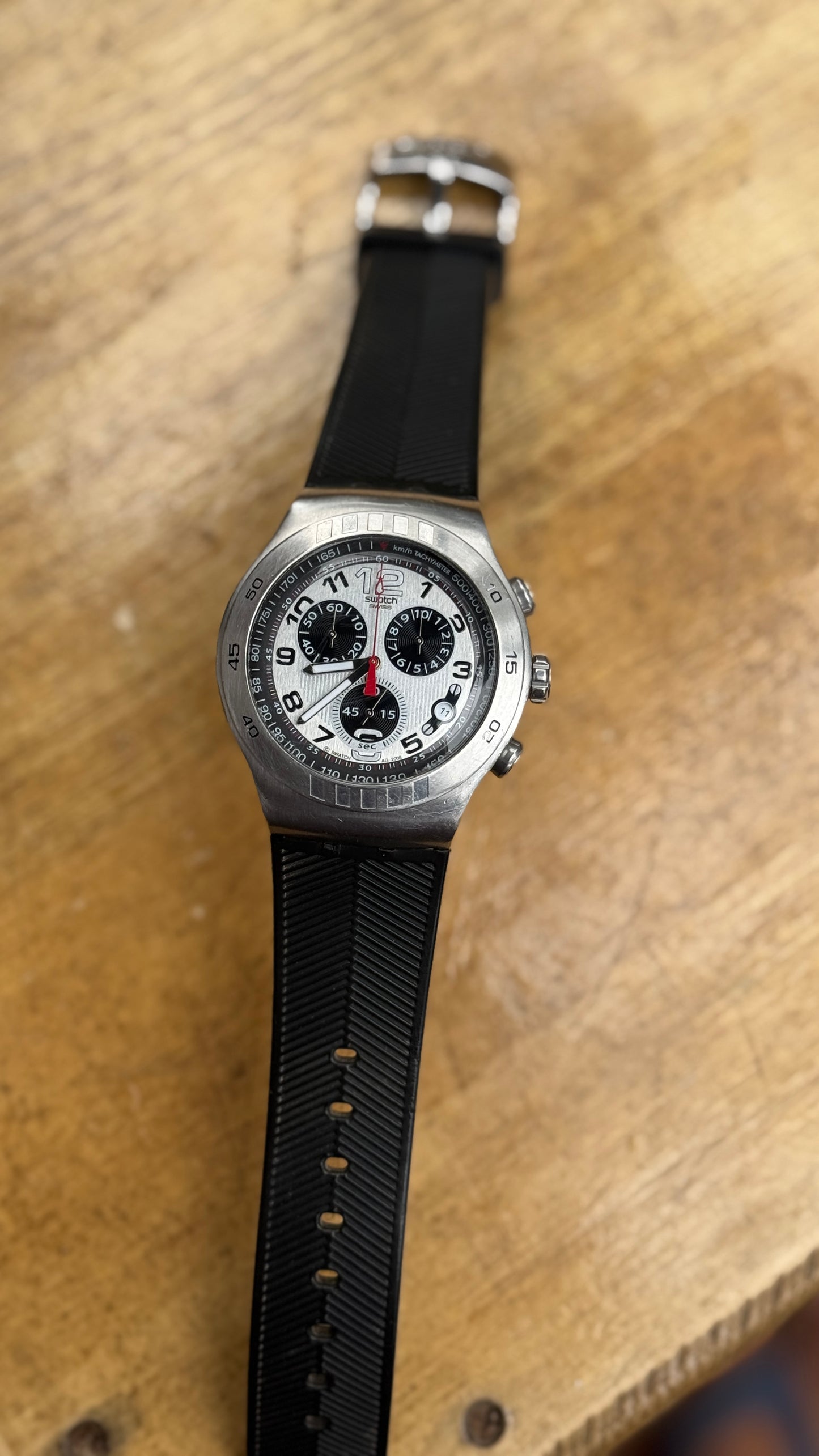Pre Owned Swatch Irony Chronograph Watch