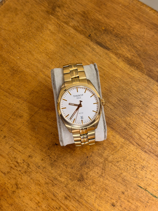 Pre Owned Tissot PR100 - Gold Stainless Steel PVD coated watch