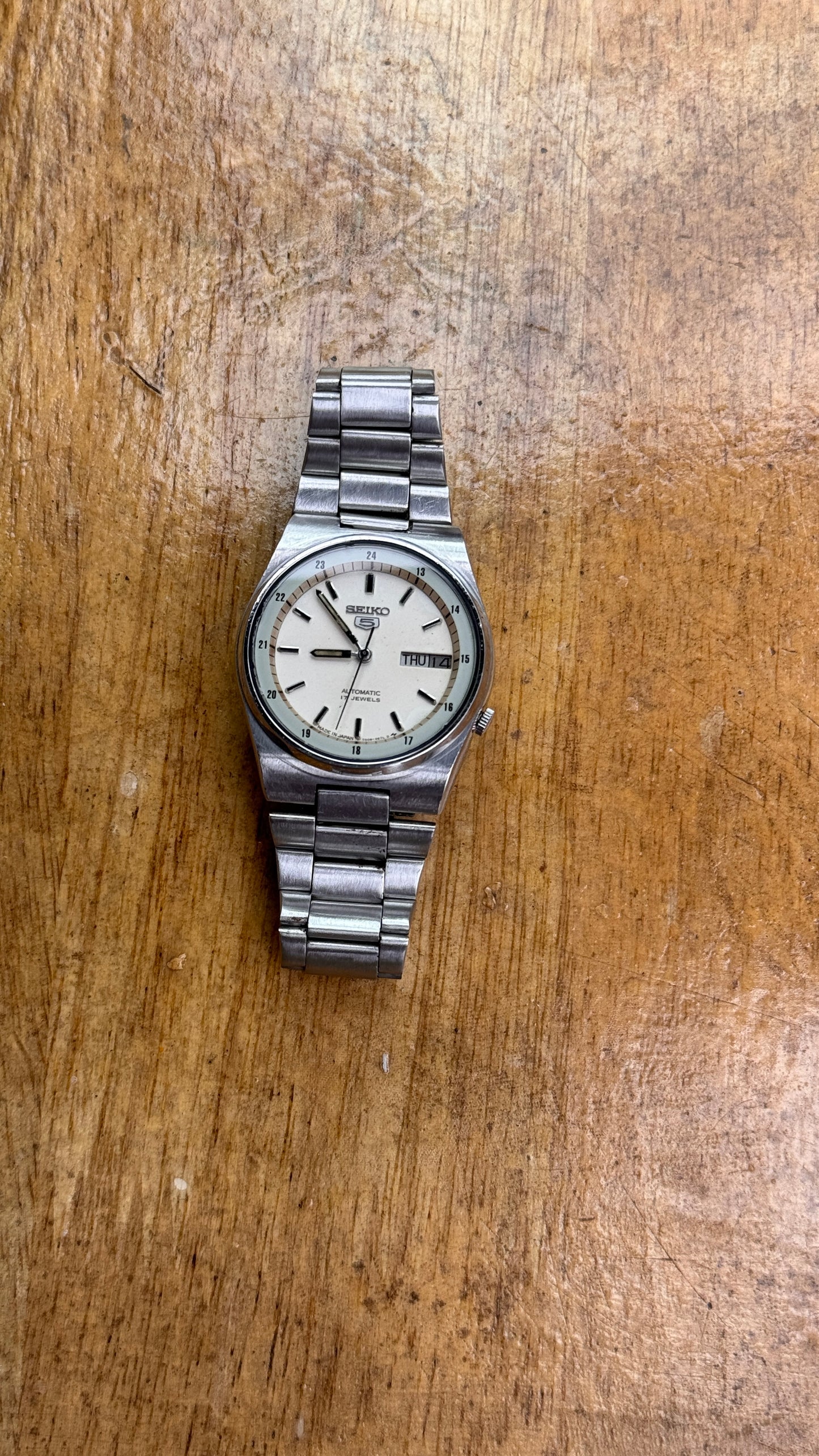 Pre Owned Vintage Seiko 5 Railway Time
