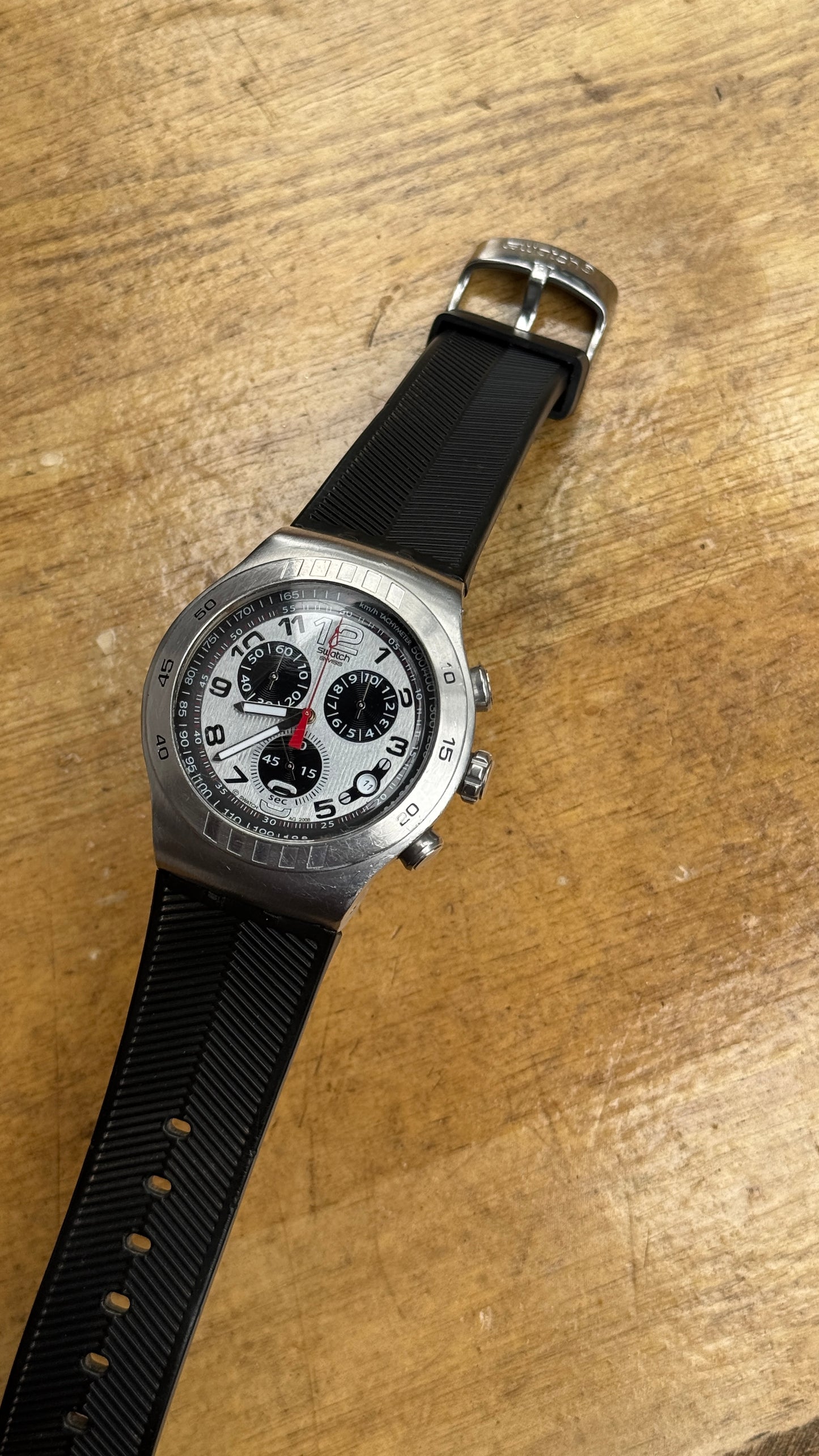 Pre Owned Swatch Irony Chronograph Watch