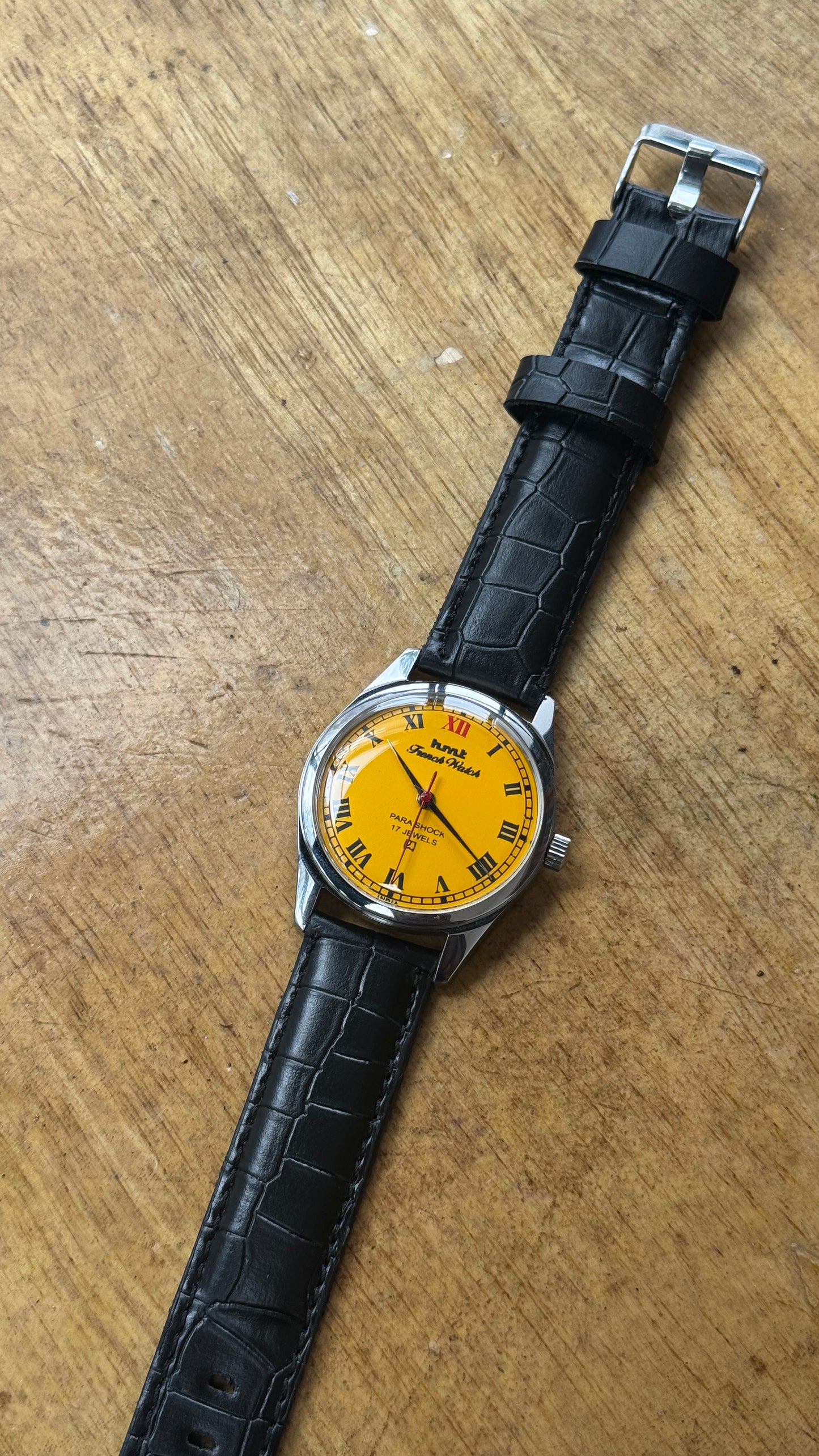 Pre Owned Vintage HMT French Watch - 1980s - Restored