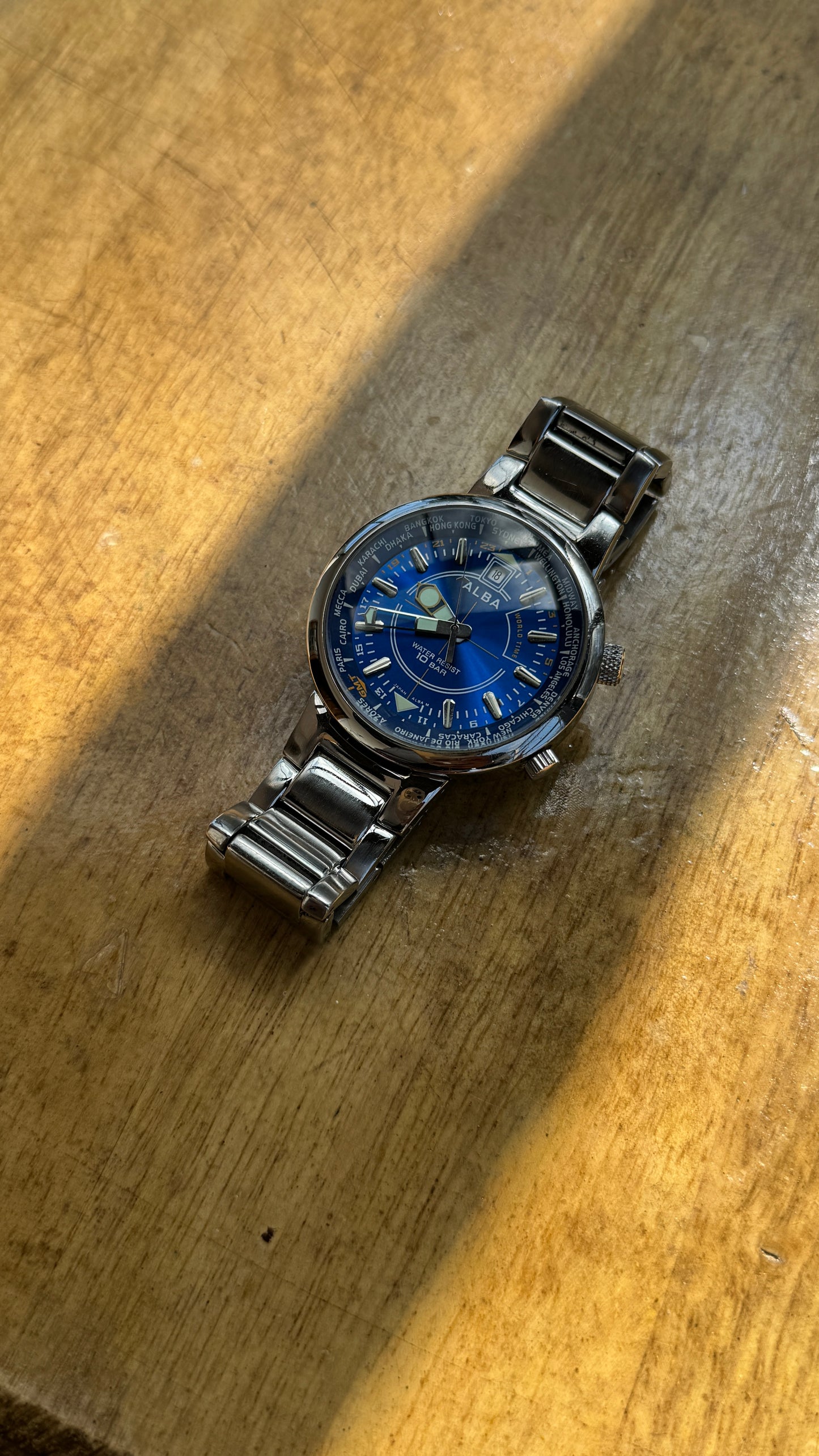 Pre Owned Alba Wold Timer Watch