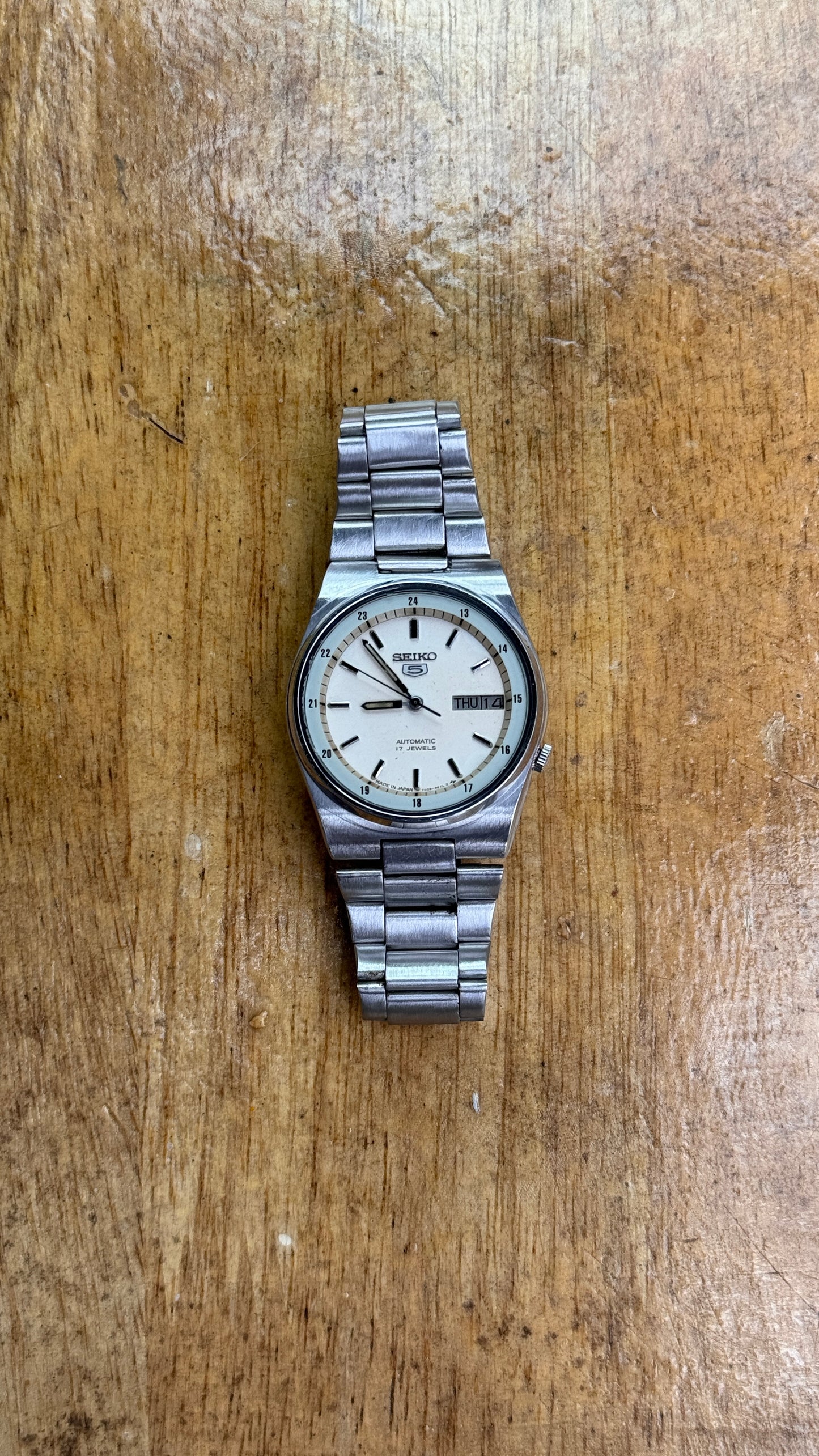 Pre Owned Vintage Seiko 5 Railway Time