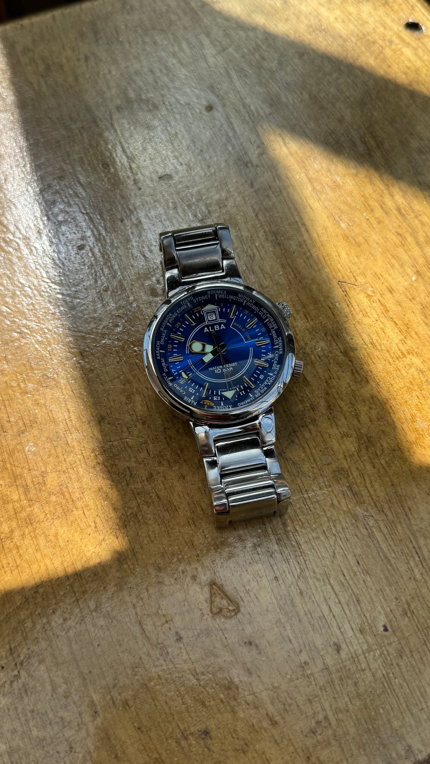 Pre Owned Alba Wold Timer Watch