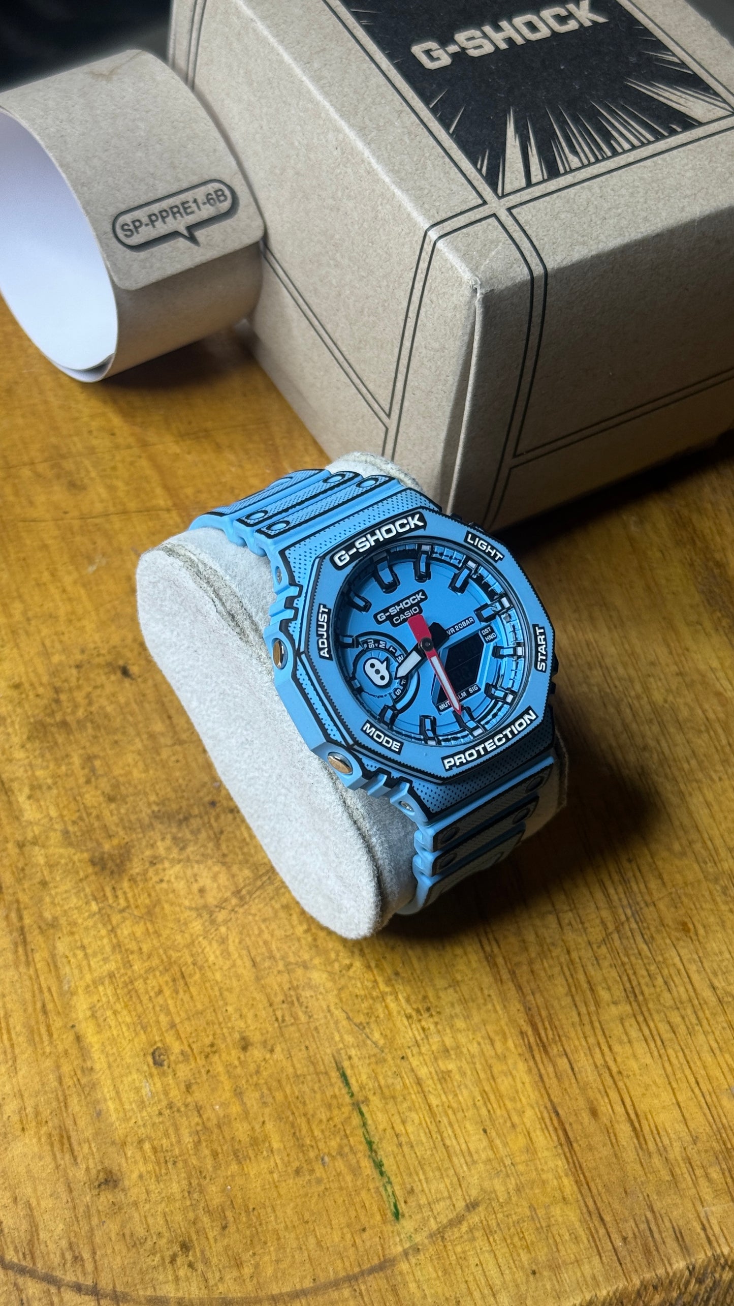 Pre Owned Casio GA-2100MNG-2A (Blue Manga Theme)
