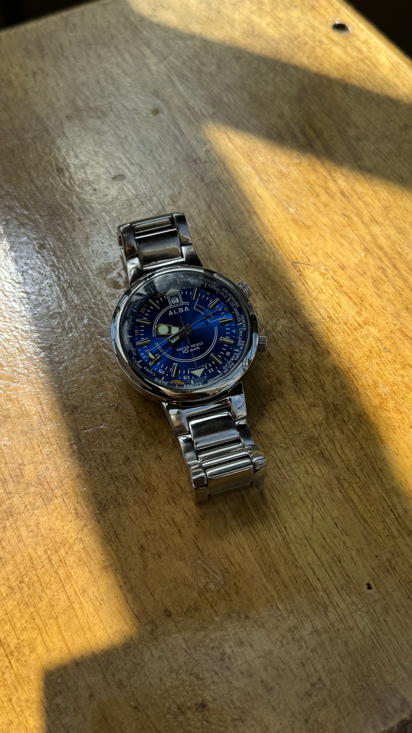 Pre Owned Alba Wold Timer Watch