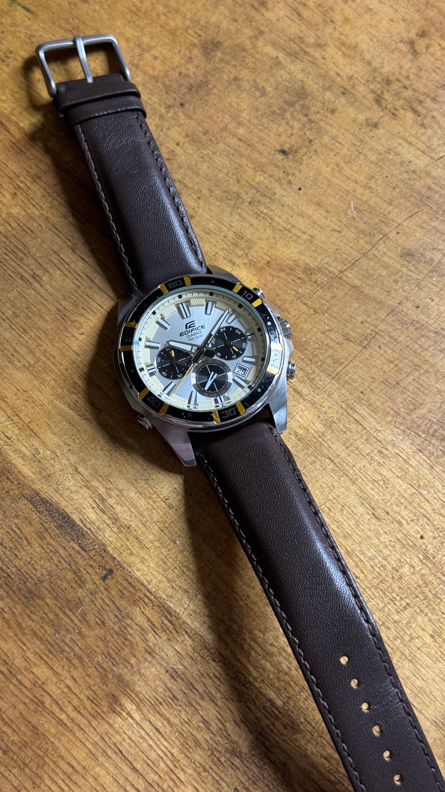 Pre Owned Casio Edifice EX157 Chronograph Watch