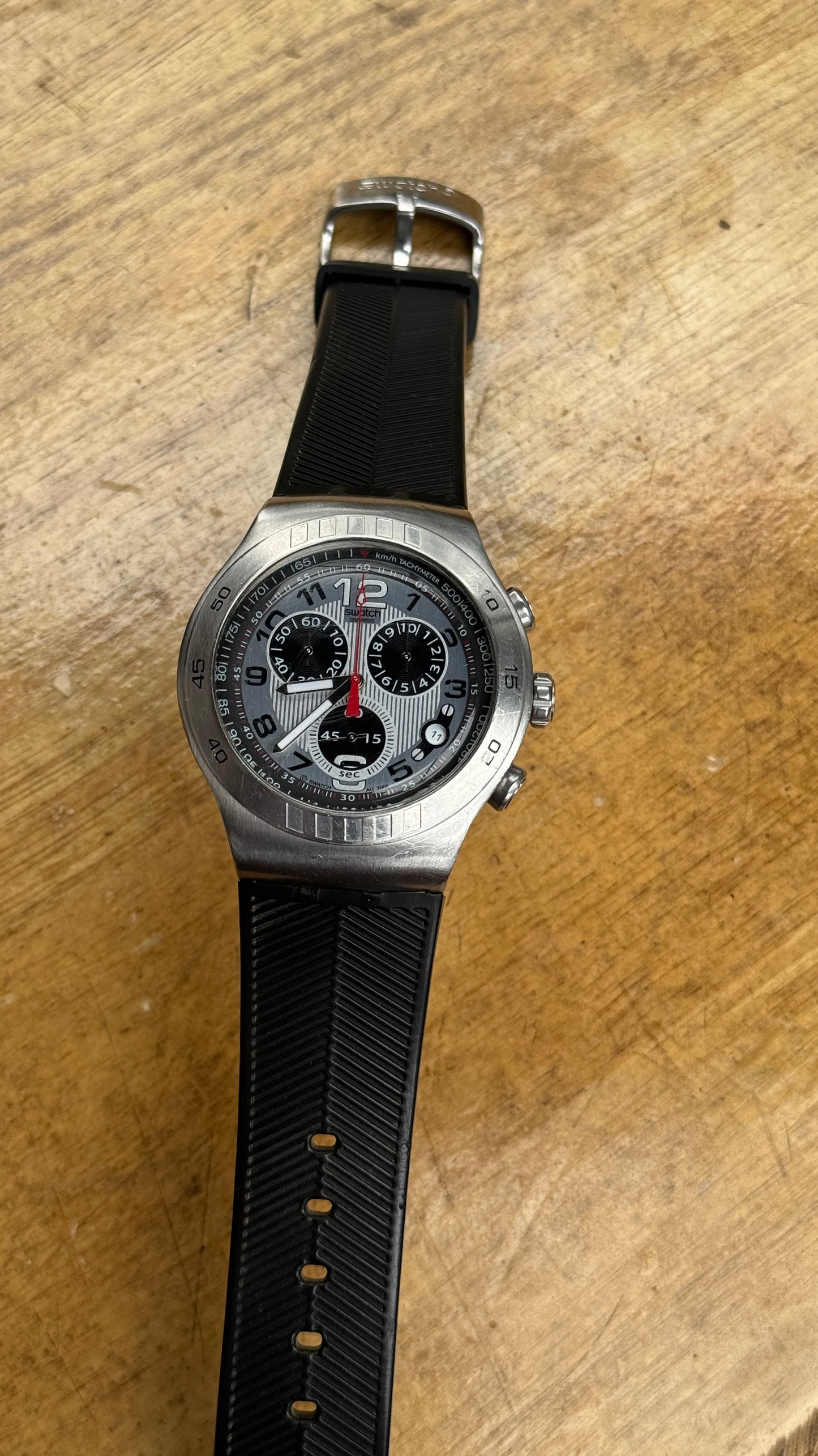 Pre Owned Swatch Irony Chronograph Watch