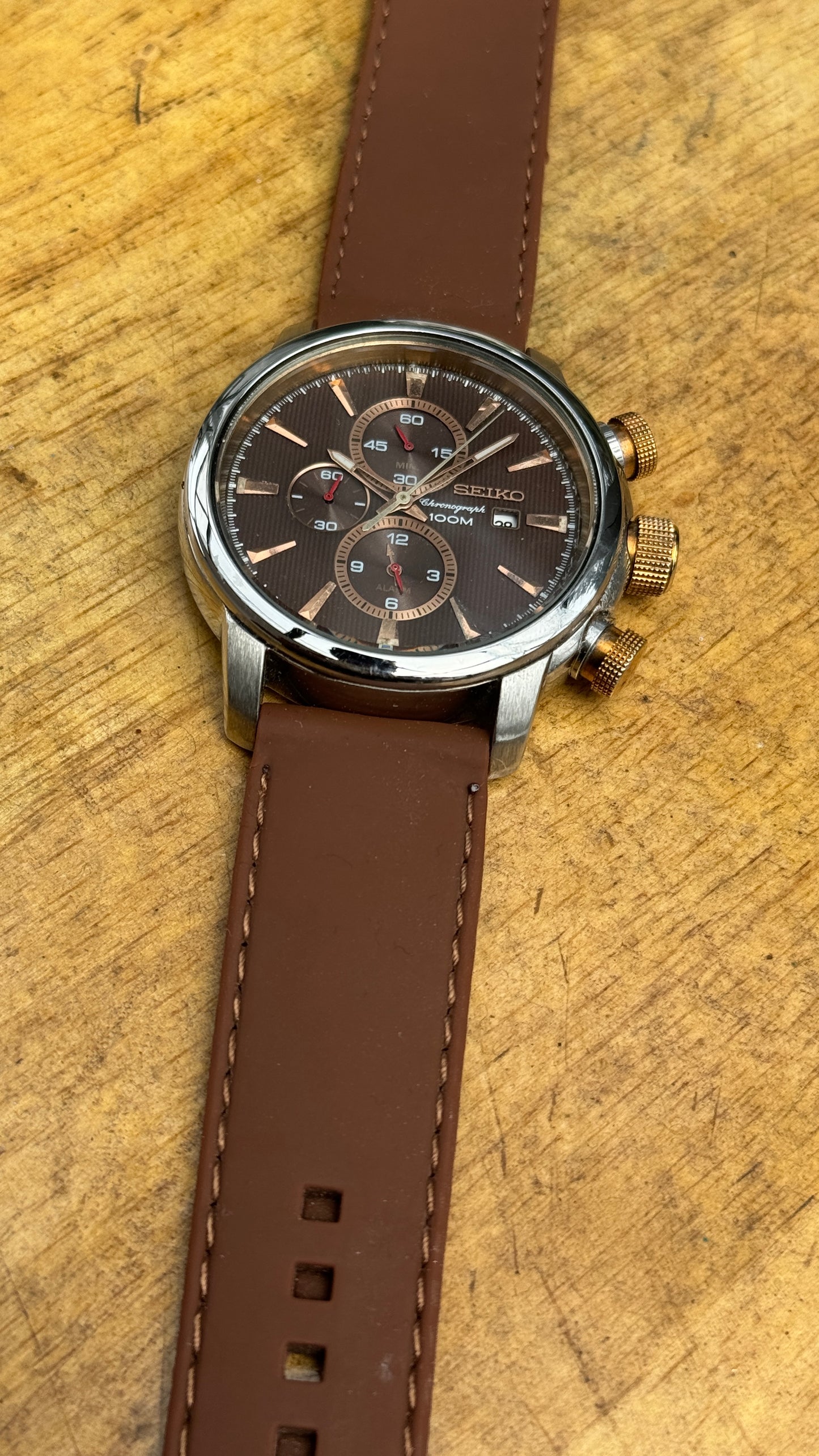 Pre Owned Seiko Chronograph SNAF52P1