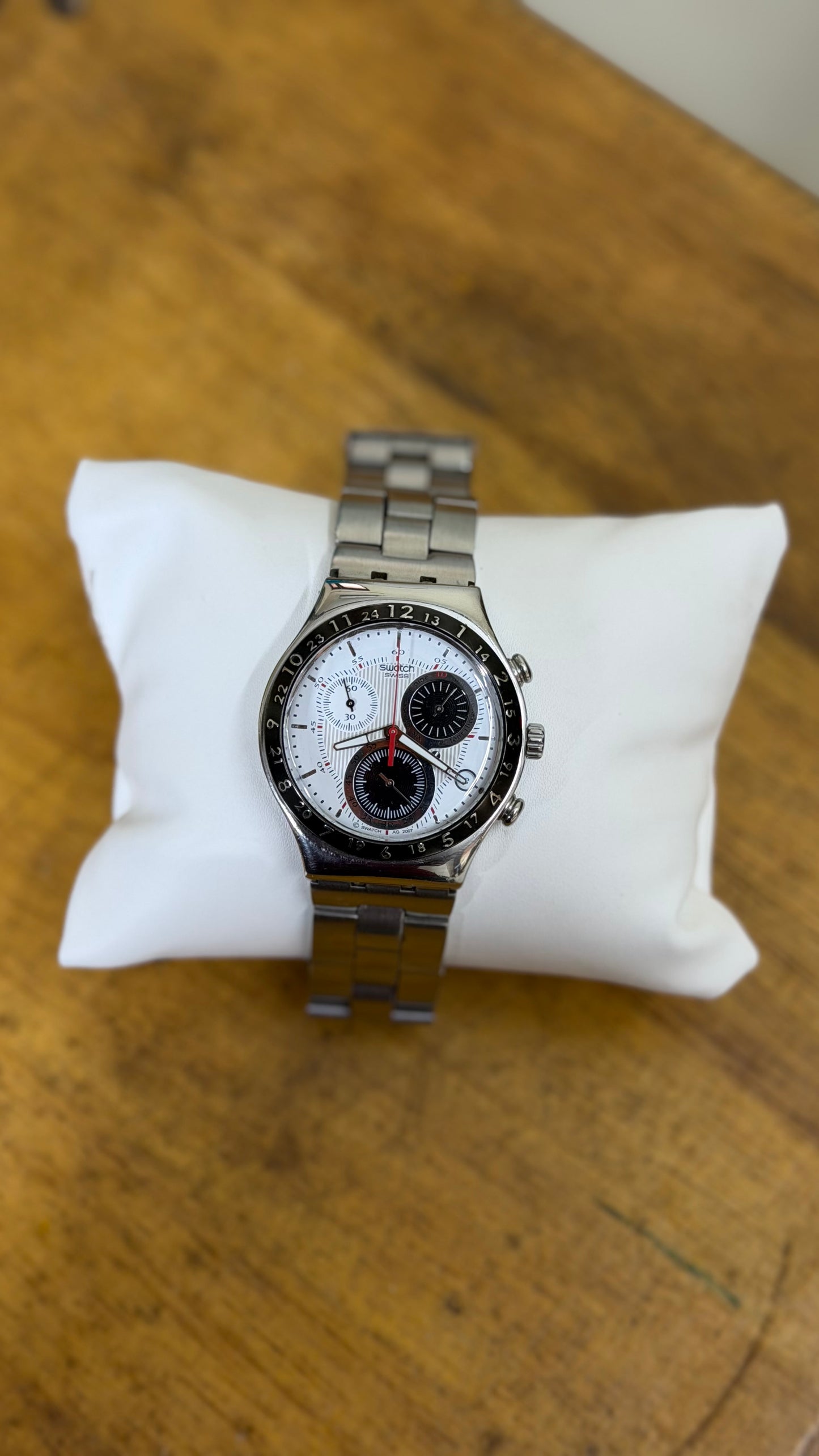 Pre Owned Swatch Irony Silvernow - Chronograph