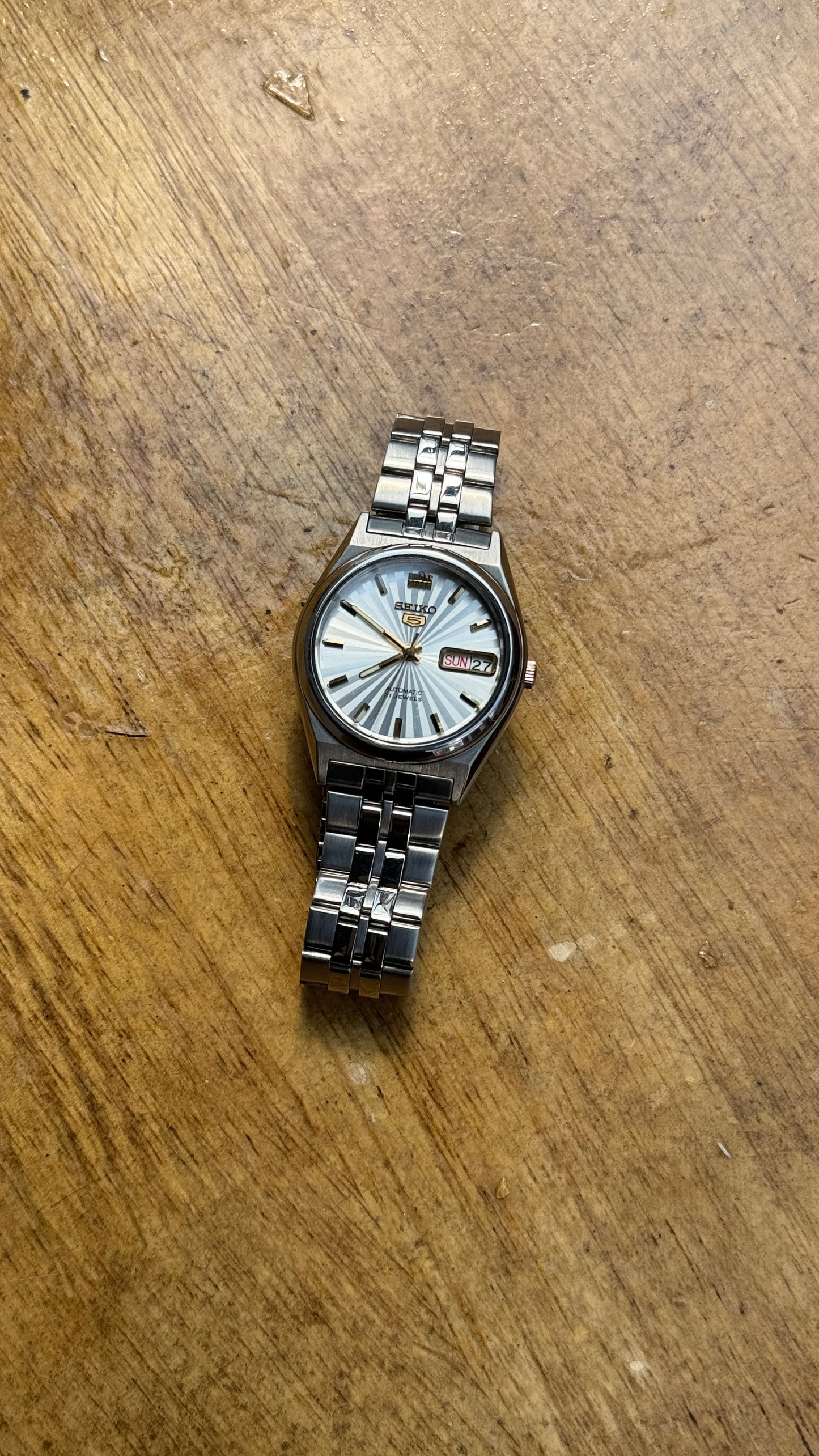 Pre Owned Vintage Seiko 5 Automatic Watch - 1990s