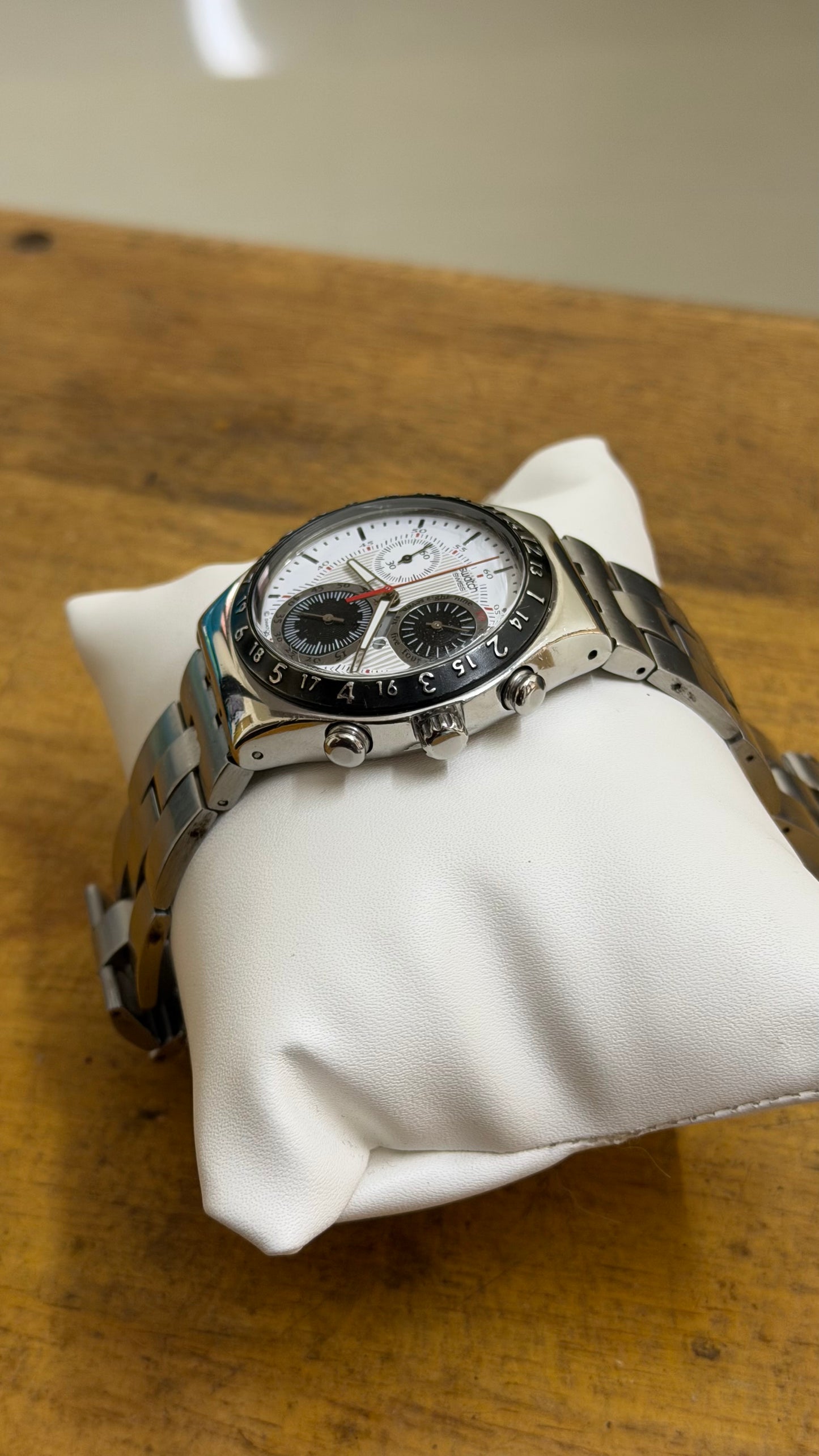 Pre Owned Swatch Irony Silvernow - Chronograph