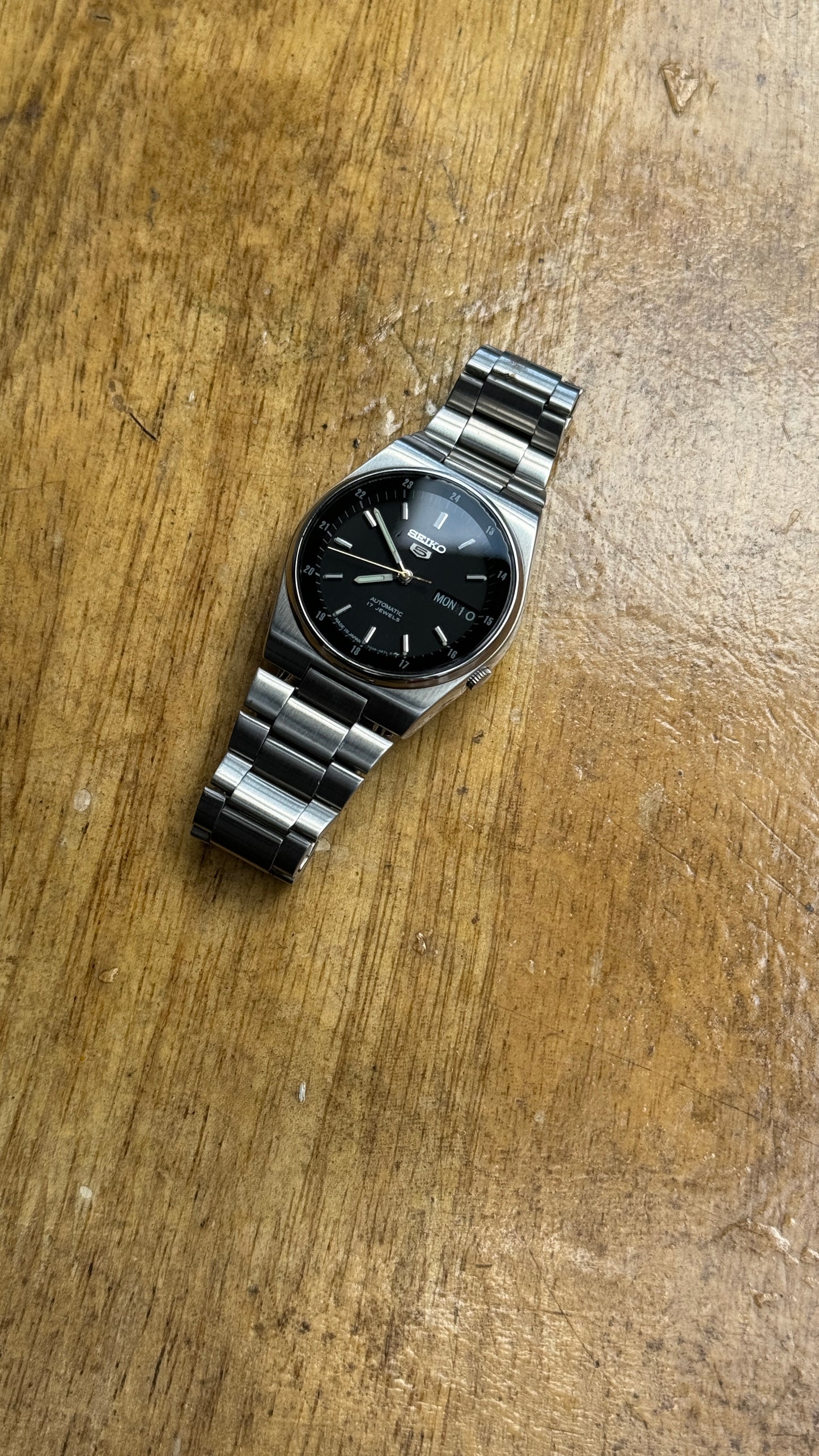 Pre Owned Vintage Seiko 5 Automatic - Railway Time