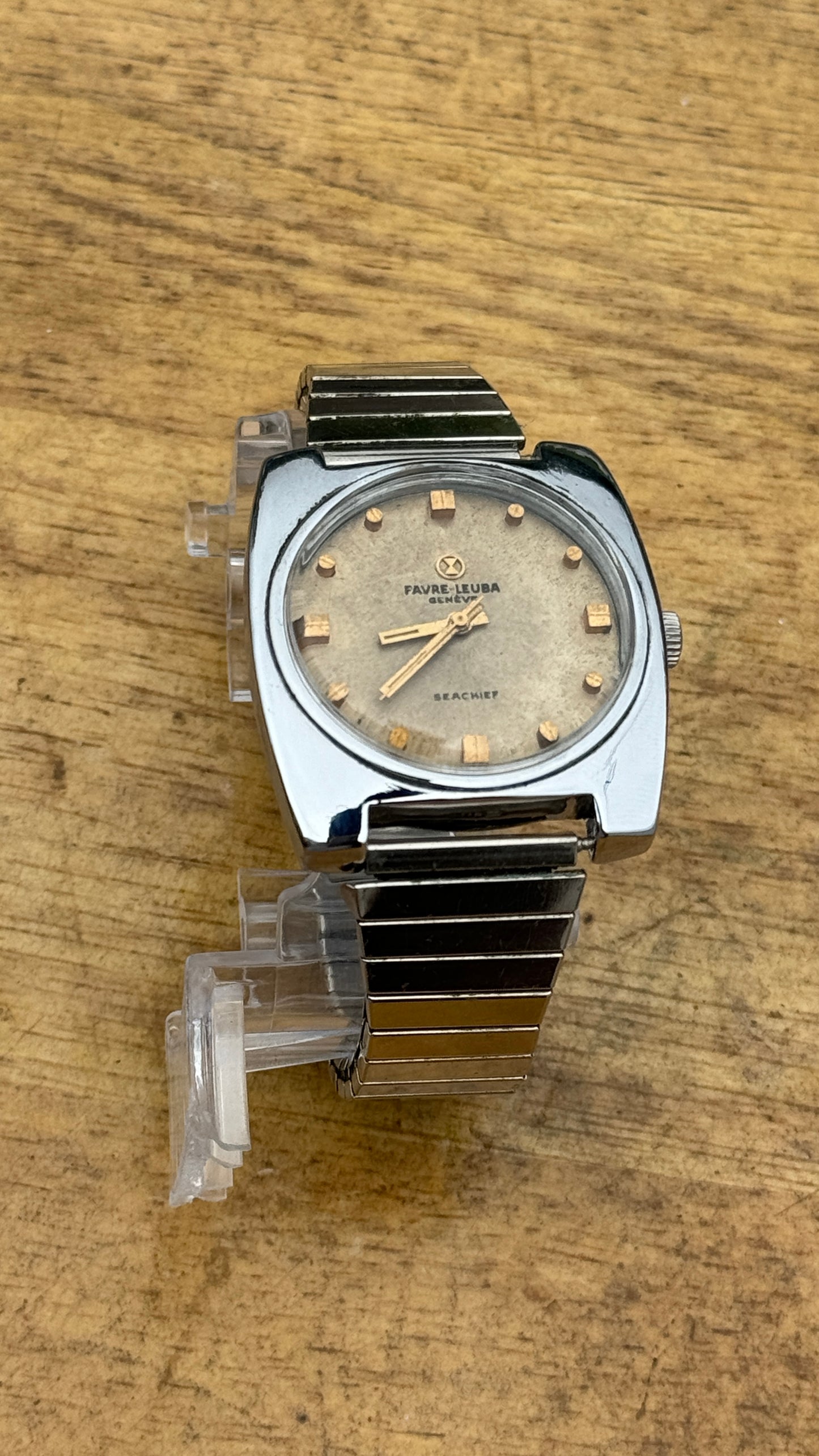 Pre Owned Vintage Favre Leuba Sea Chief 1970s - Manual Winding Watch