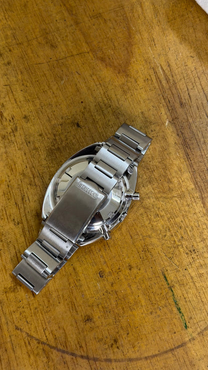 Pre Owned Vintage Seiko Automatic Chronograph Silver Pogue  (Super Rare & Well Preserved)