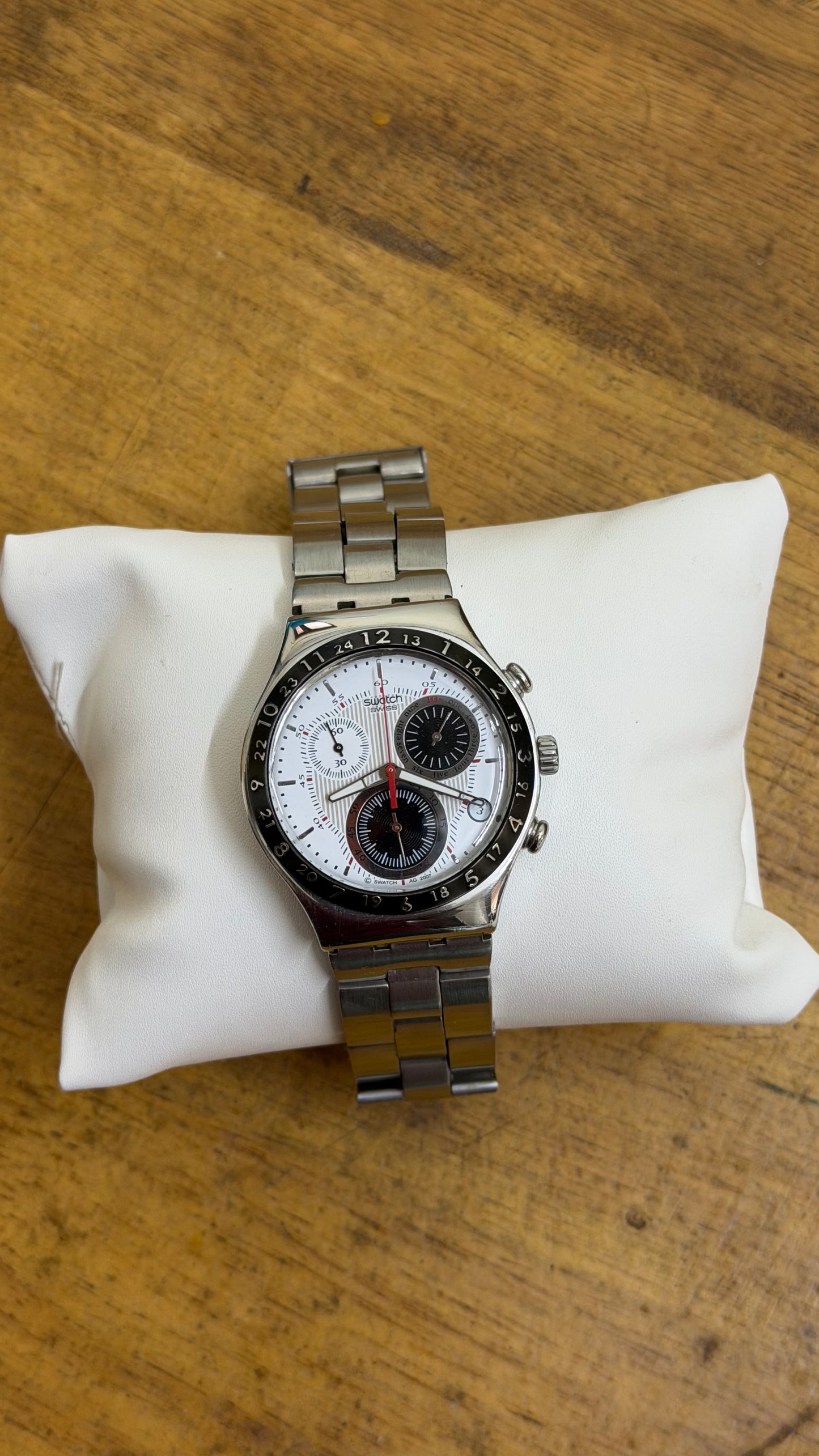 Pre Owned Swatch Irony Silvernow - Chronograph