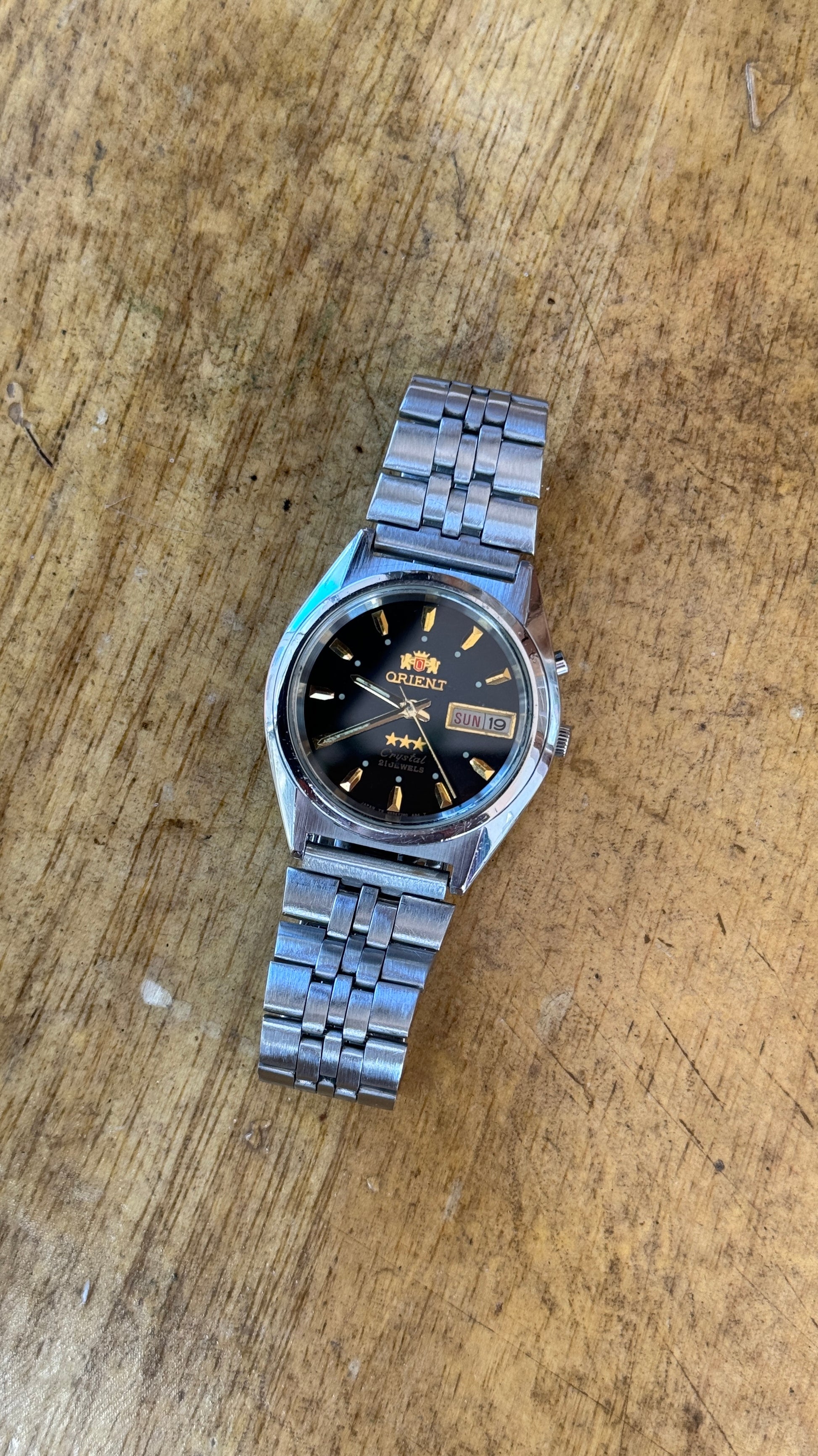 Pre Owned Vintage Orient Star Crystal Automatic – THEWATCHPROJECTS