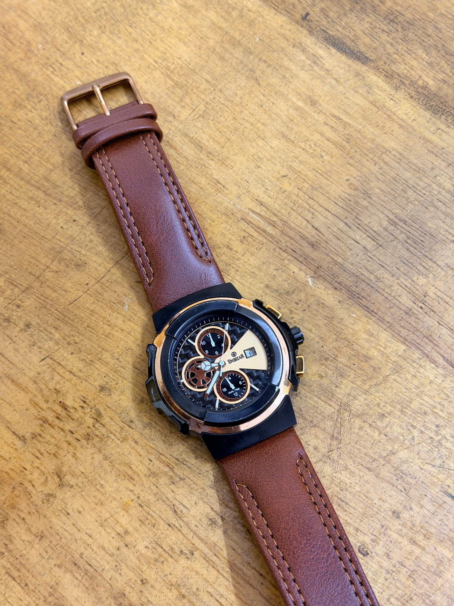 Pre Owned Swistar Dual Time Watch