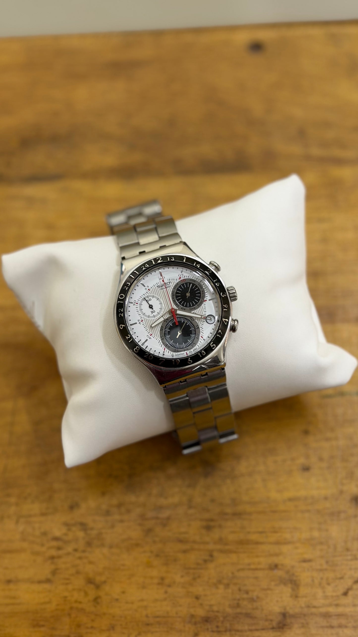 Pre Owned Swatch Irony Silvernow - Chronograph