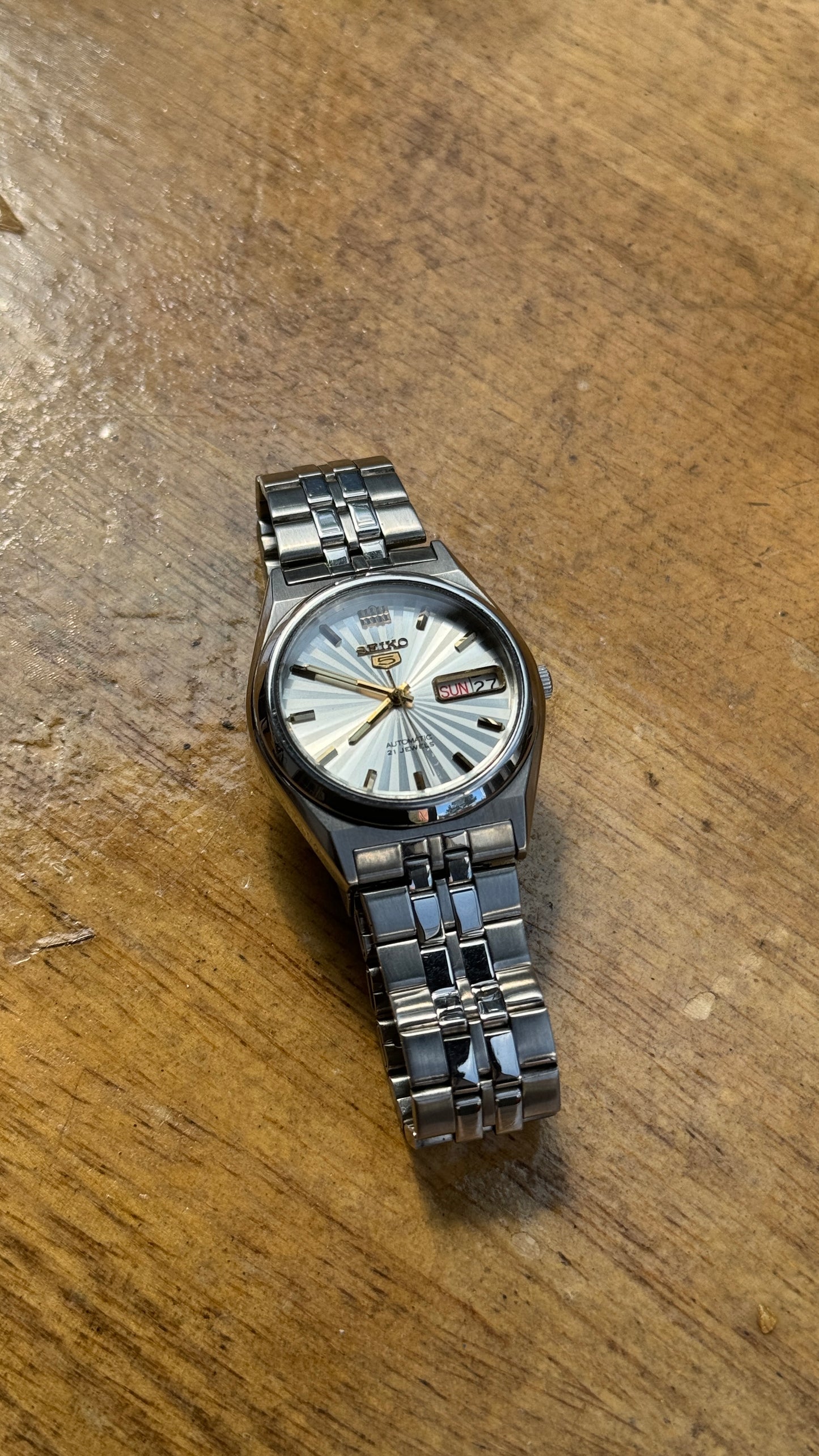 Pre Owned Vintage Seiko 5 Automatic Watch - 1990s