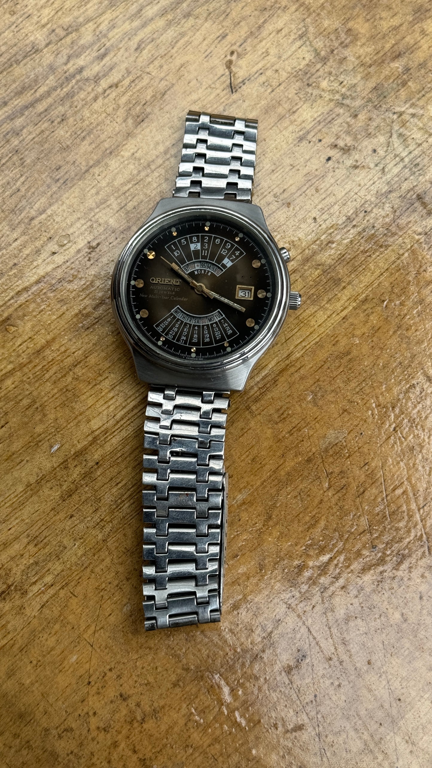 Vintage Orient Multi Year Calendar Watch