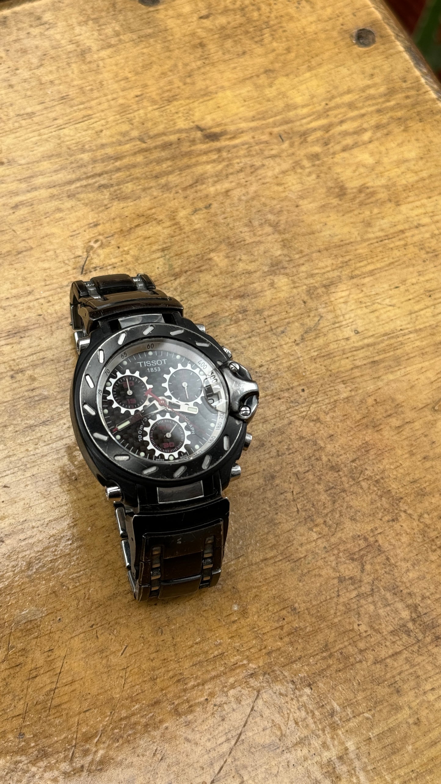 Pre Owned Tissot T Race Carbon Fiber Dial