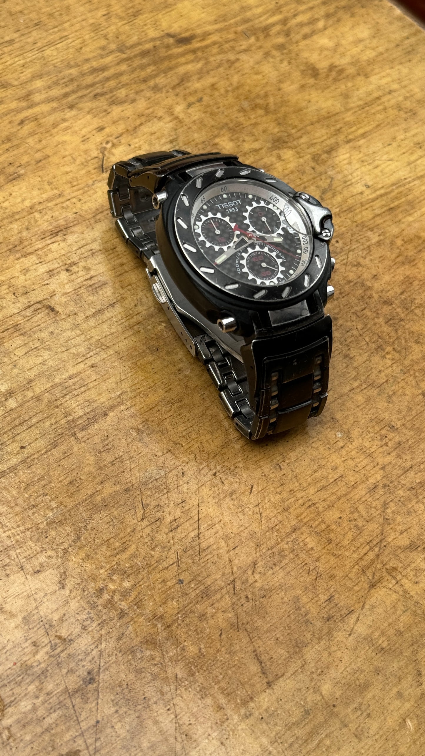 Pre Owned Tissot T Race Carbon Fiber Dial