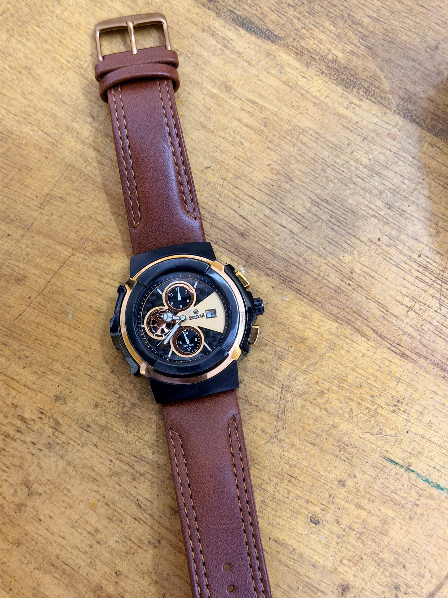Pre Owned Swistar Dual Time Watch