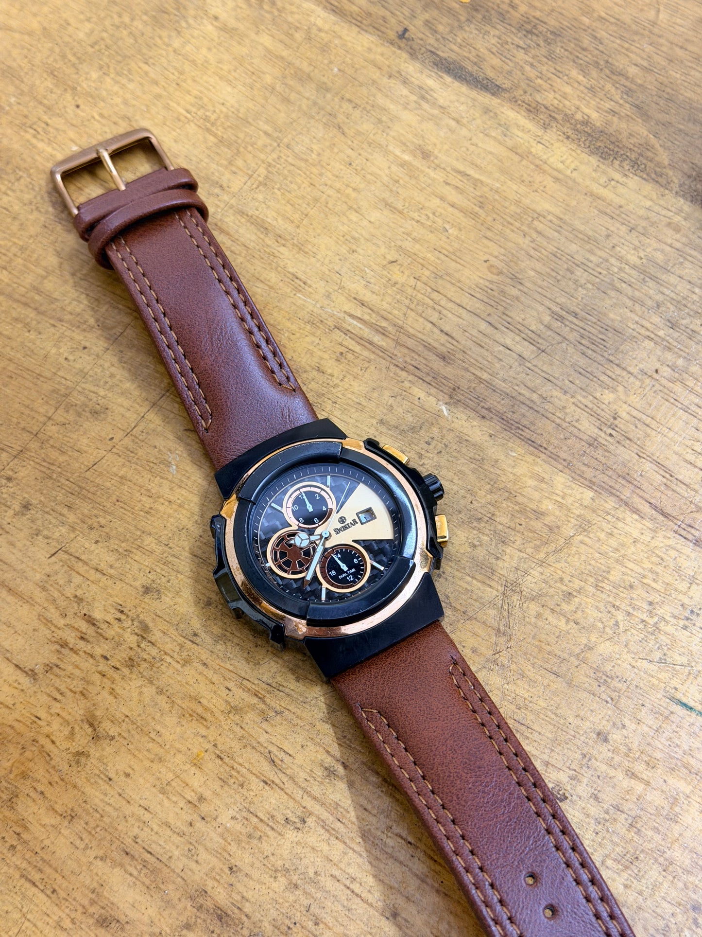 Pre Owned Swistar Dual Time Watch