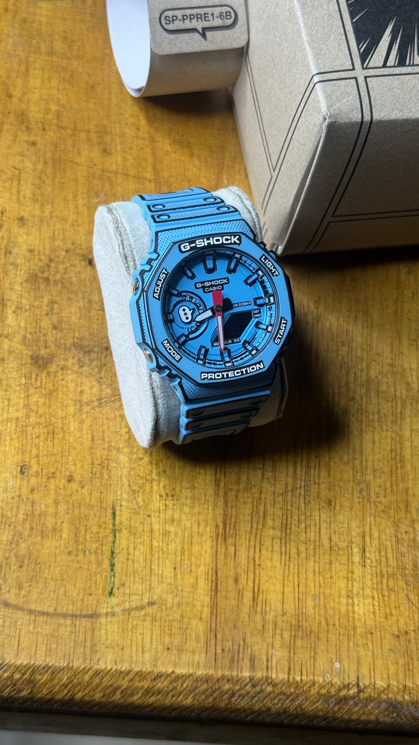 Pre Owned Casio GA-2100MNG-2A (Blue Manga Theme)