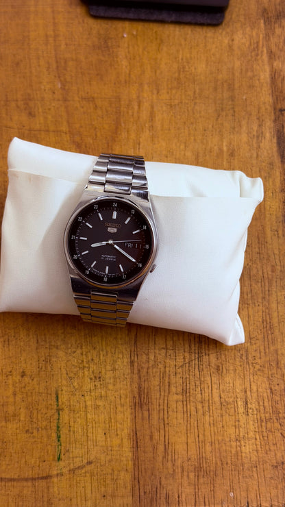 Pre Owned Vintage Seiko 5 Automatic - Railway Time