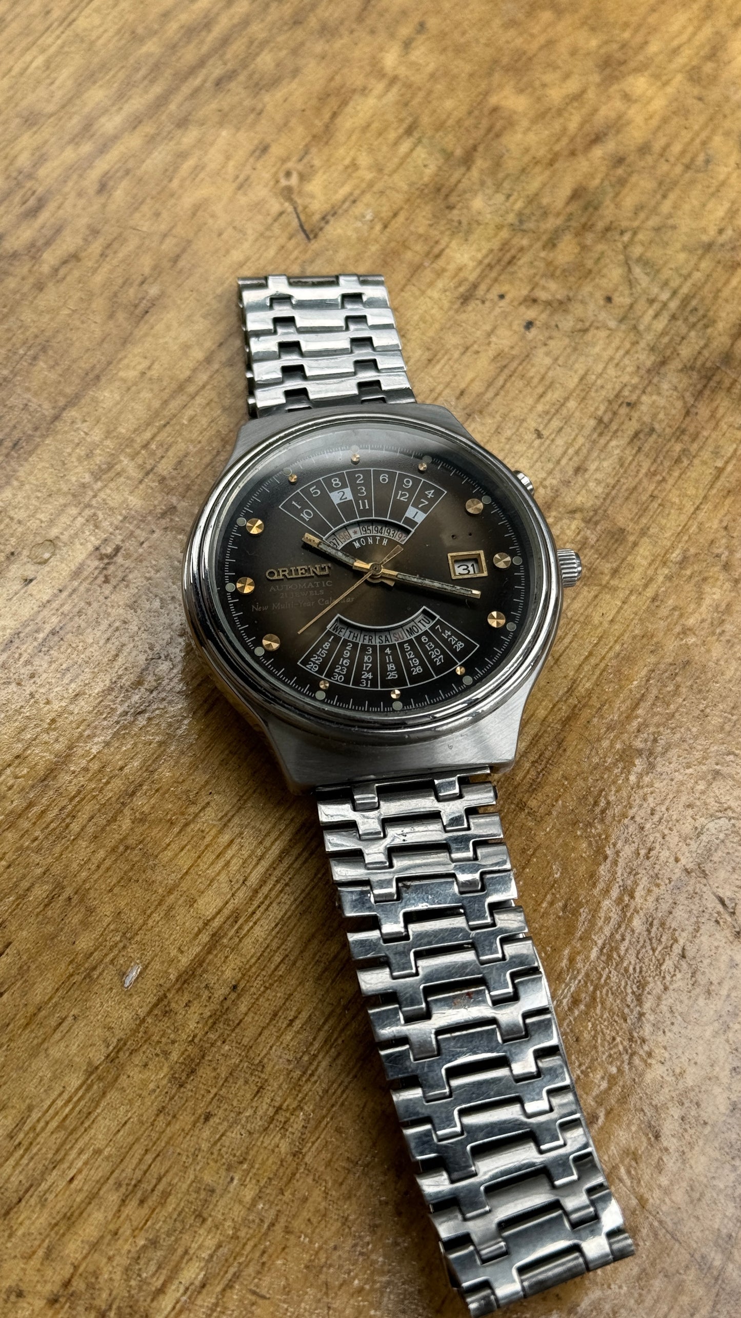 Vintage Orient Multi Year Calendar Watch