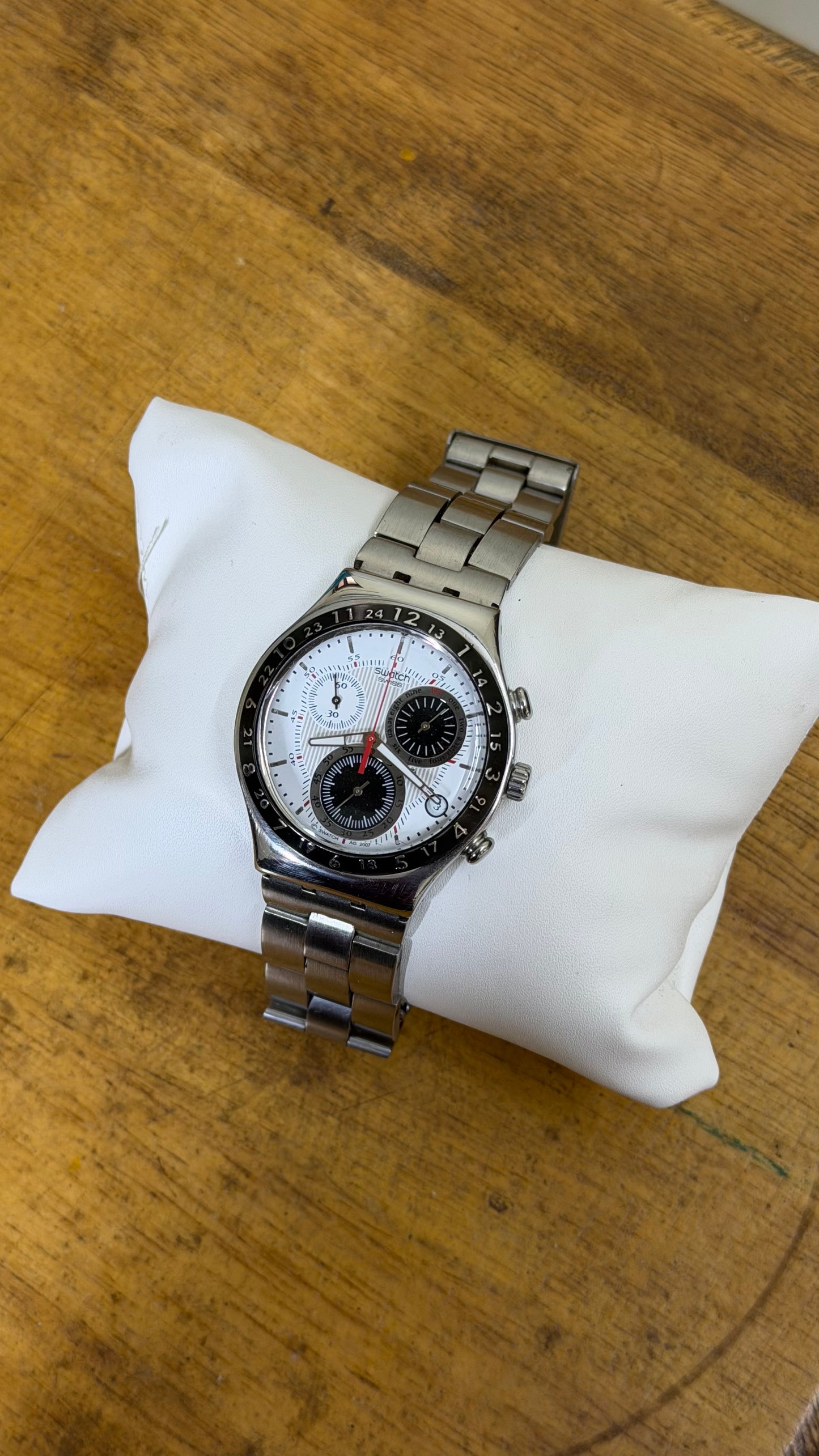 Pre Owned Swatch Irony Silvernow - Chronograph