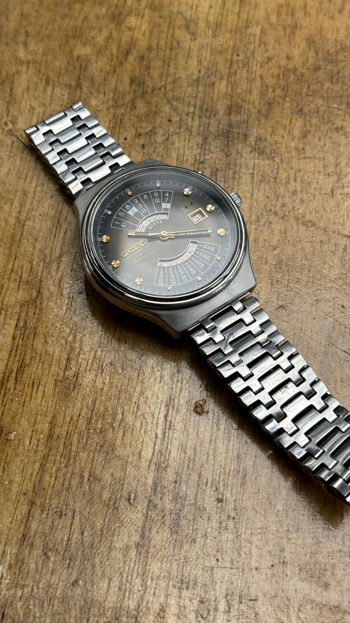 Vintage Orient Multi Year Calendar Watch