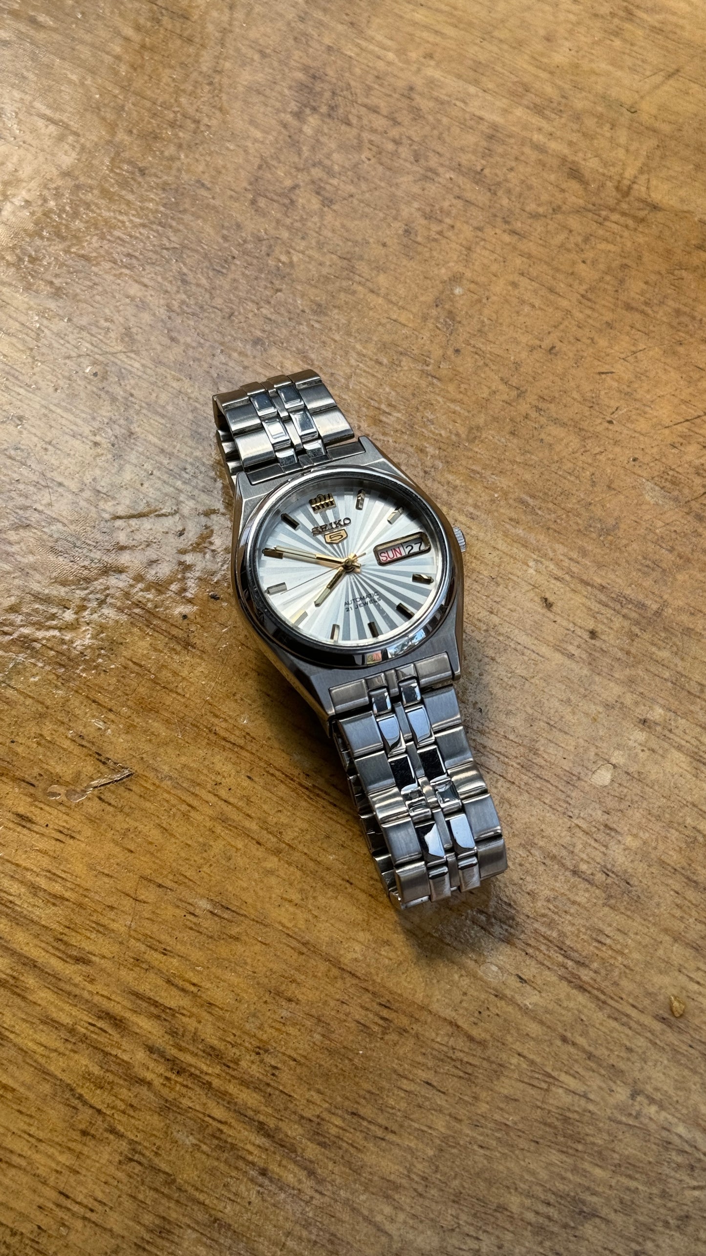 Pre Owned Vintage Seiko 5 Automatic Watch - 1990s