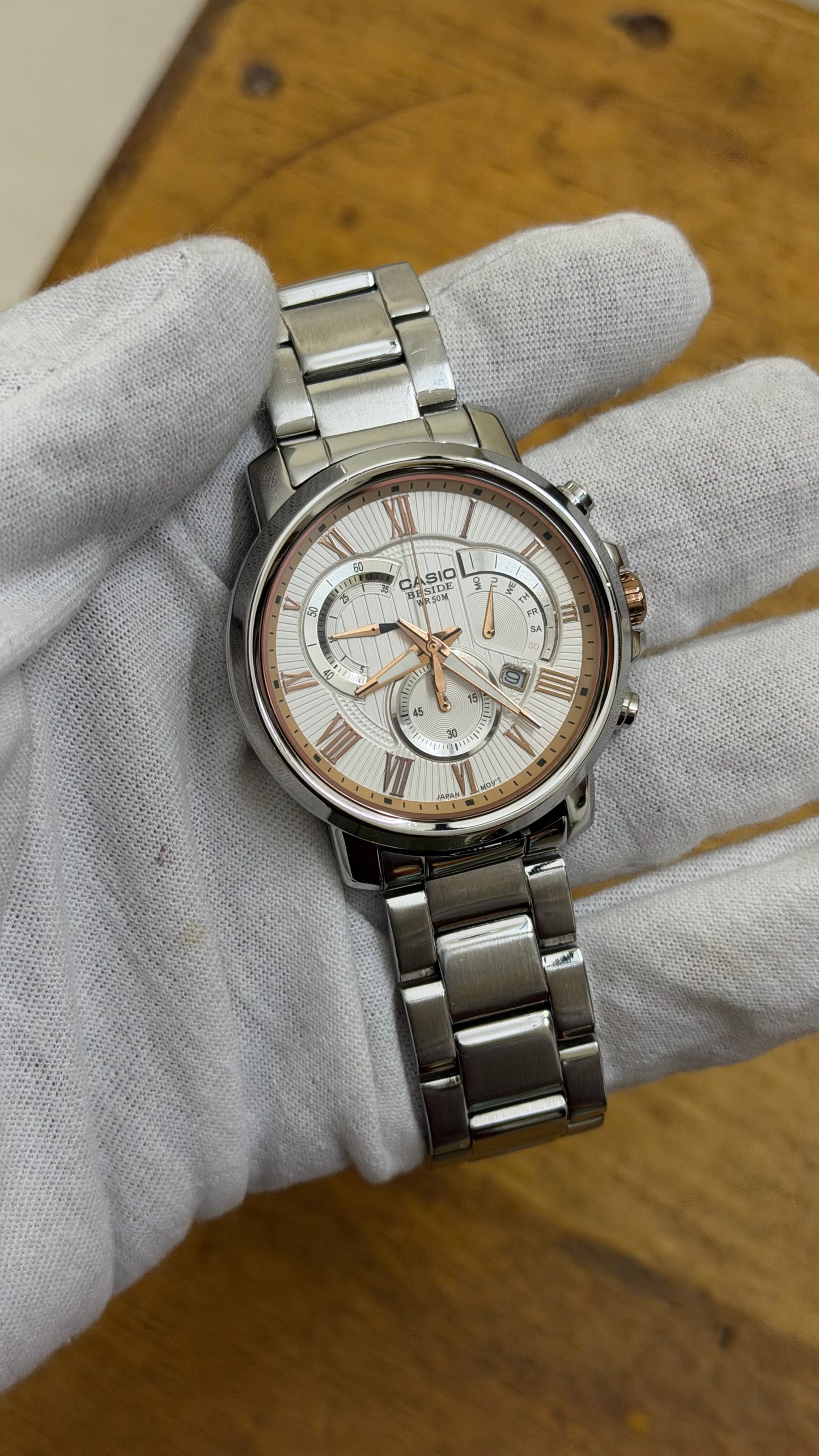 Pre Owned Casio Beside Chronograph Watch
