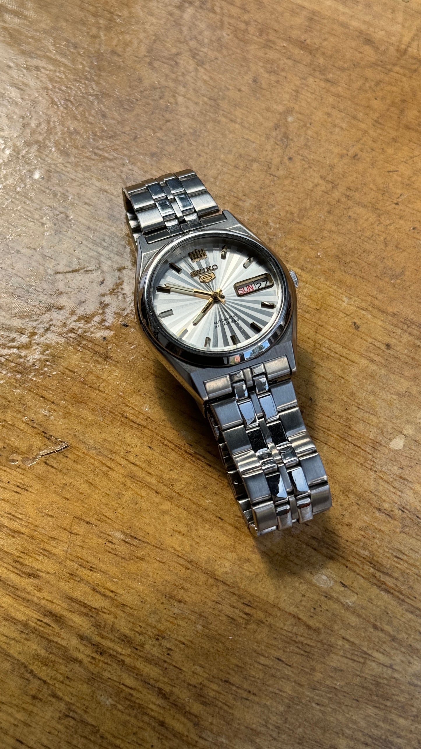 Pre Owned Vintage Seiko 5 Automatic Watch - 1990s