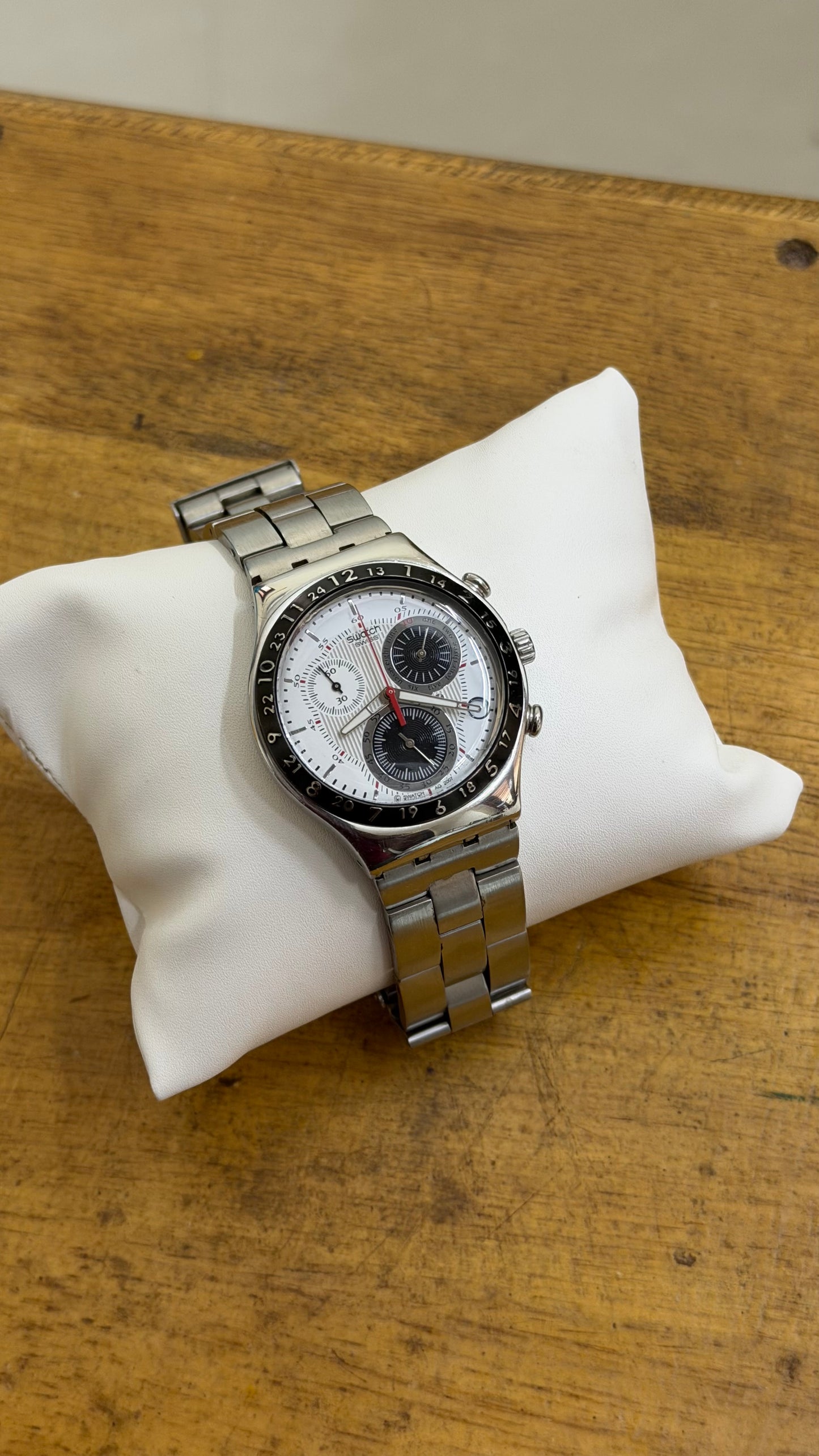 Pre Owned Swatch Irony Silvernow - Chronograph