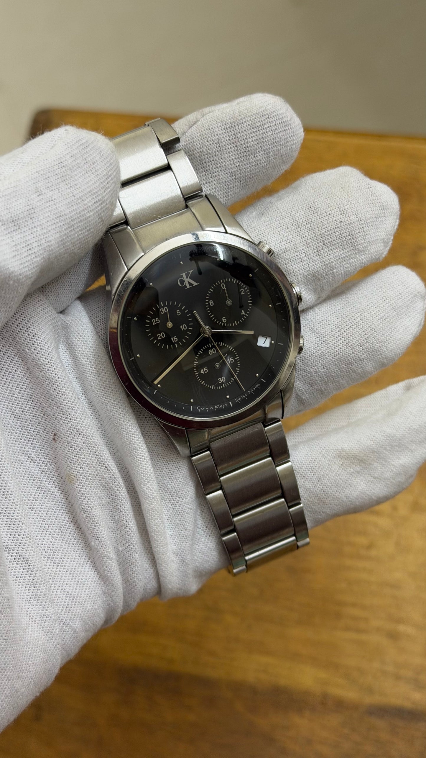 Pre Owned CK chronograph watch