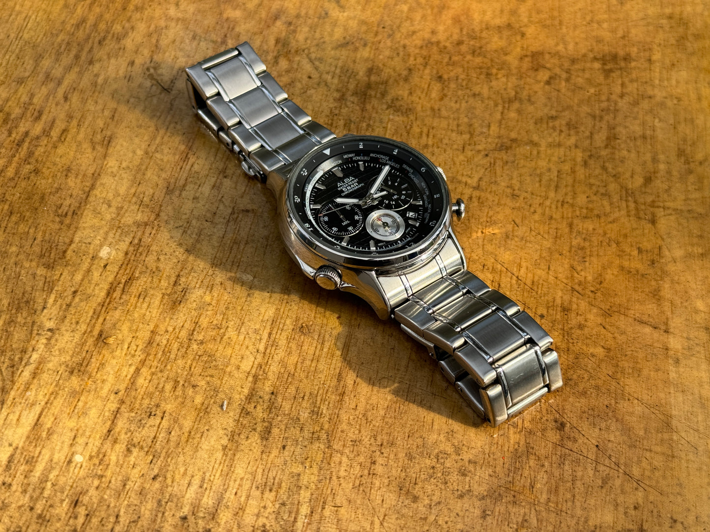 Pre Owned Alba World Timer Chronograph