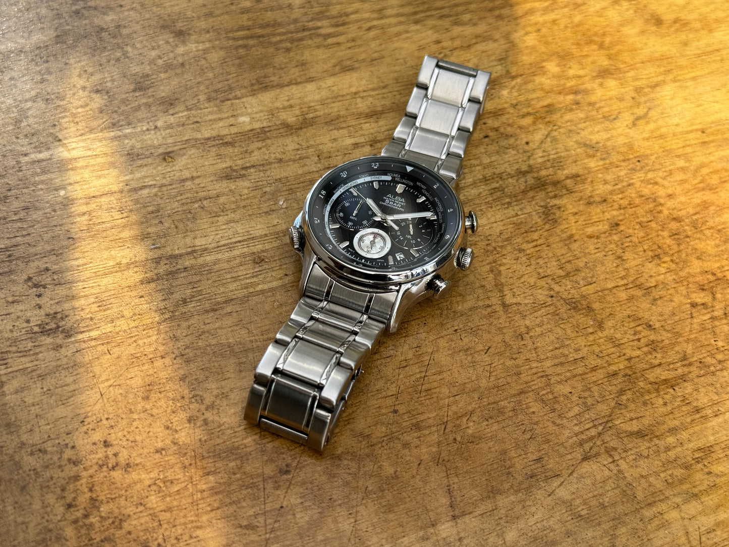 Pre Owned Alba World Timer Chronograph