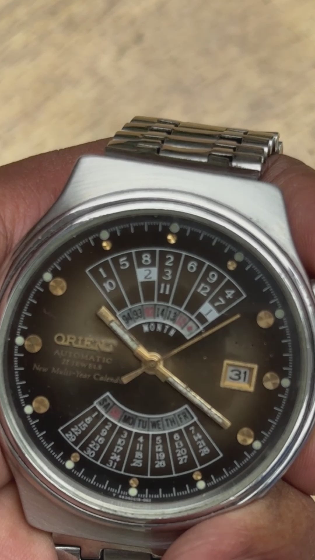 Vintage Orient Multi Year Calendar Watch THEWATCHPROJECTS