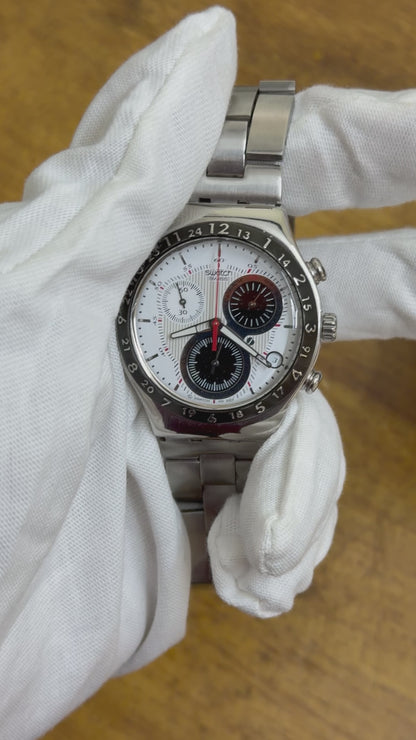 Pre Owned Swatch Irony Silvernow - Chronograph